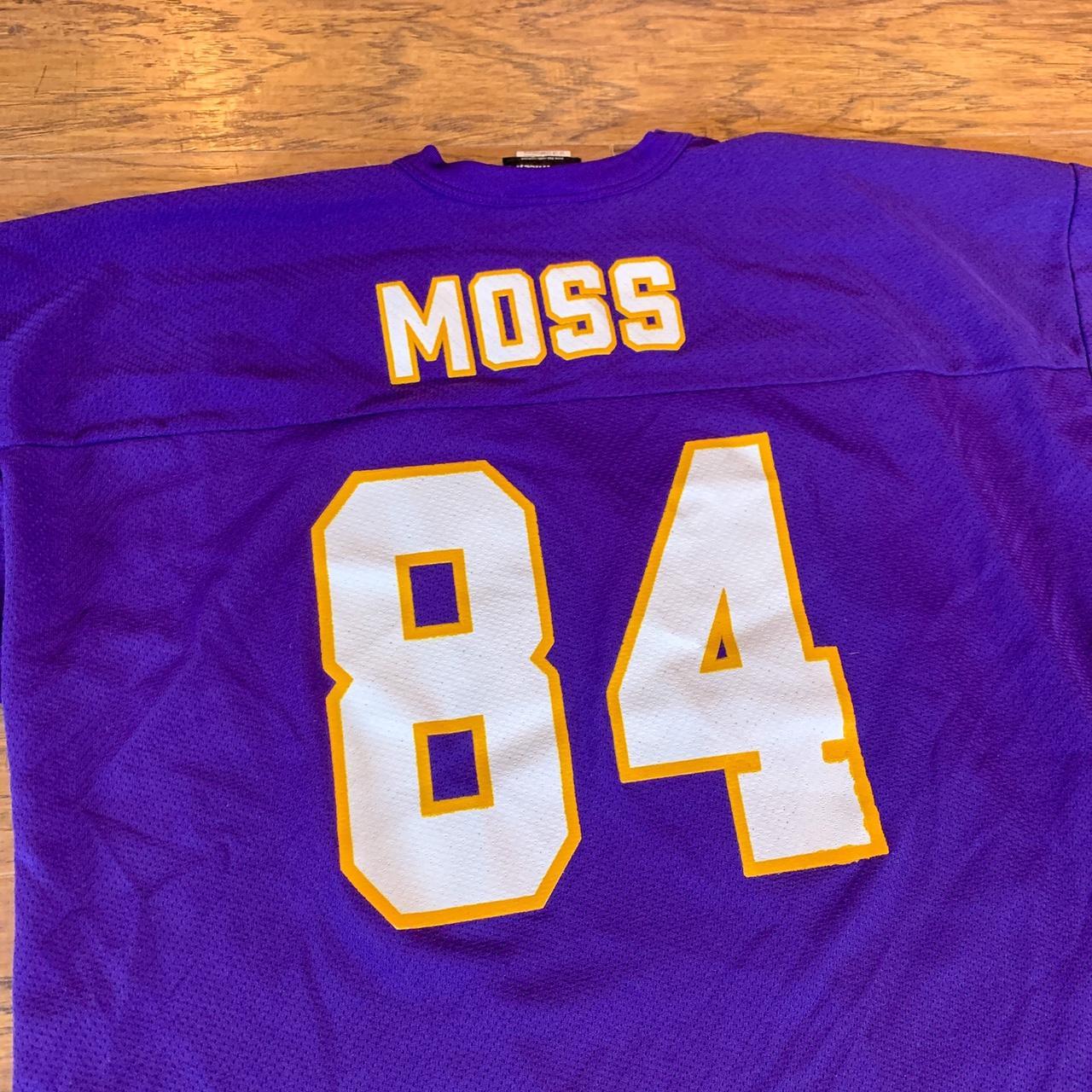 Vintage Randy Moss Minnesota Vikings NFL Logo Athletic Medium Polyester  Jersey