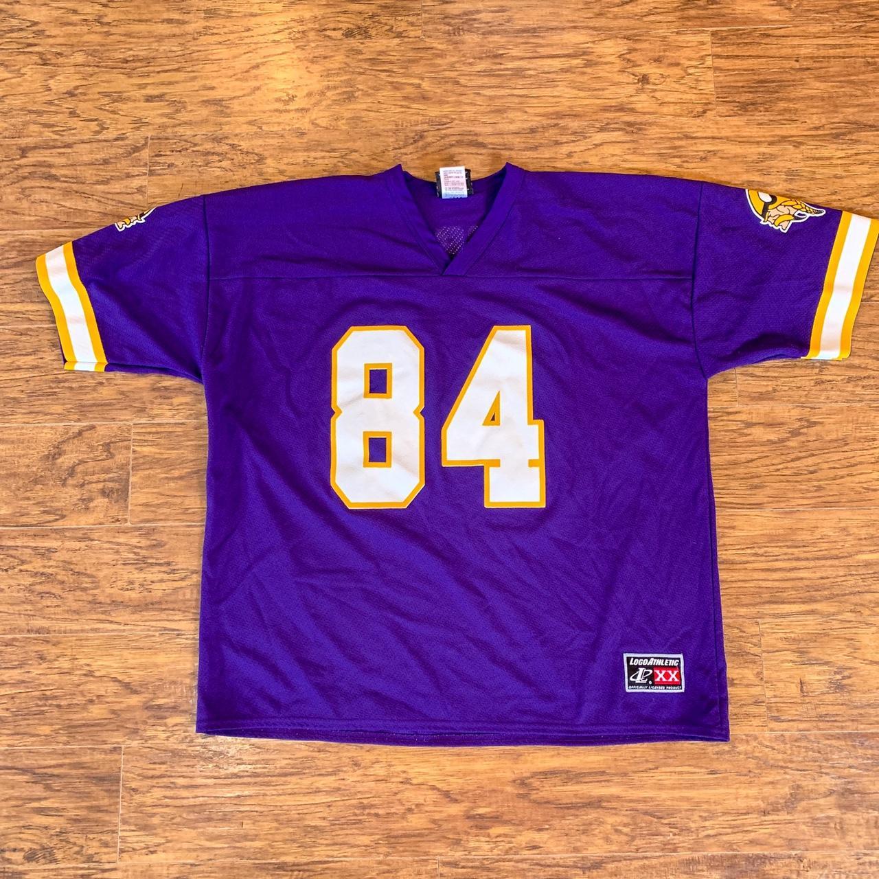 Vintage Logo Athletic Randy Moss Polyester Jersey - Depop