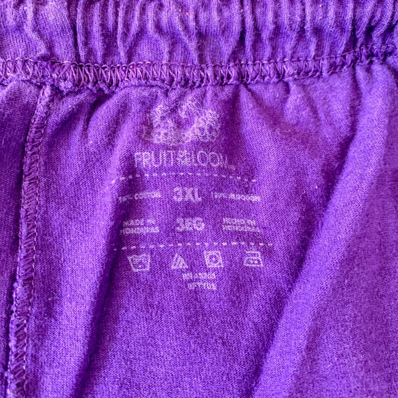 Fruit of the cheap loom purple sweatpants