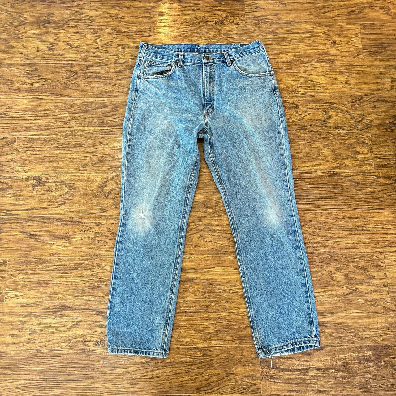 Carhartt B18 DST Traditional Fit Work Blue Denim. Depop