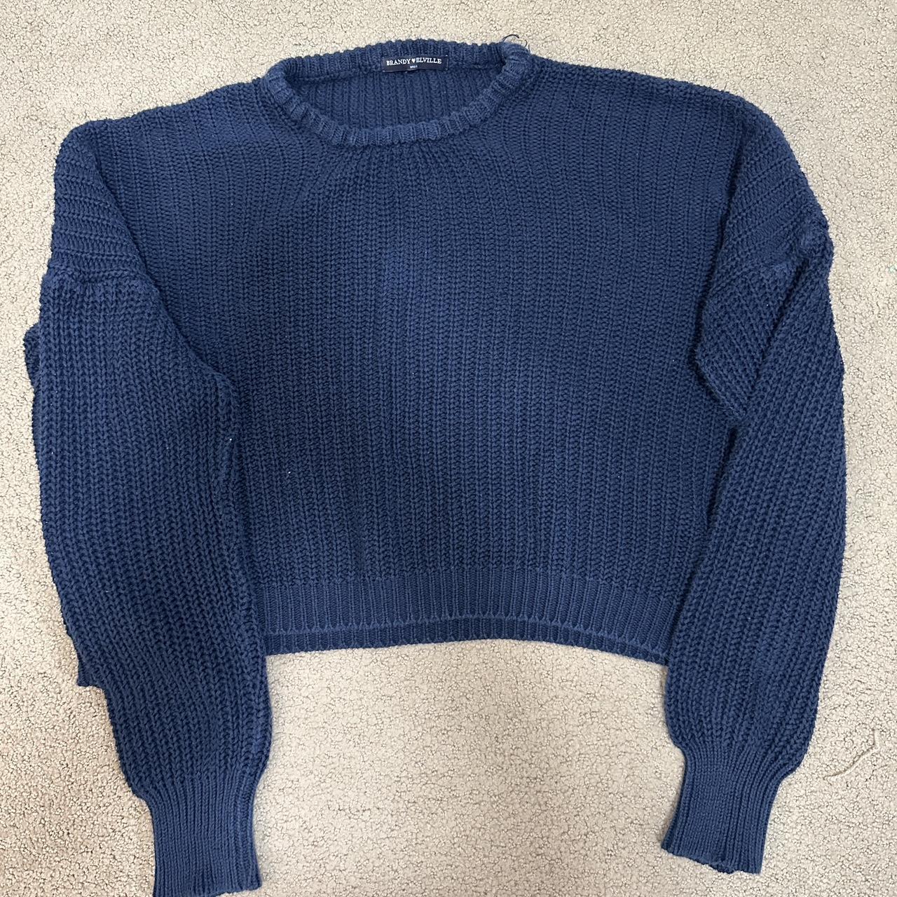 navy brandy sweater - Depop