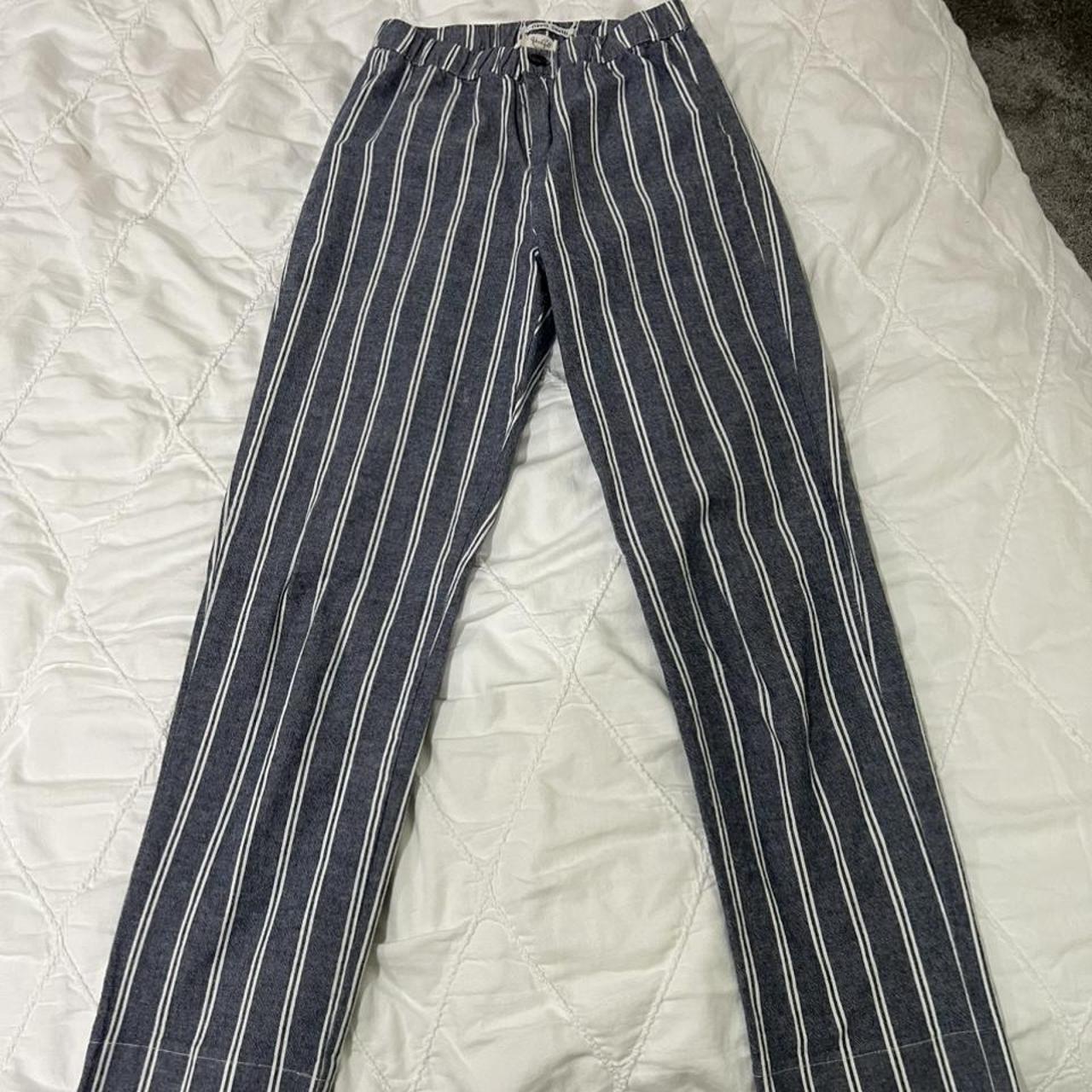 Brandy melville blue striped hot sale pants