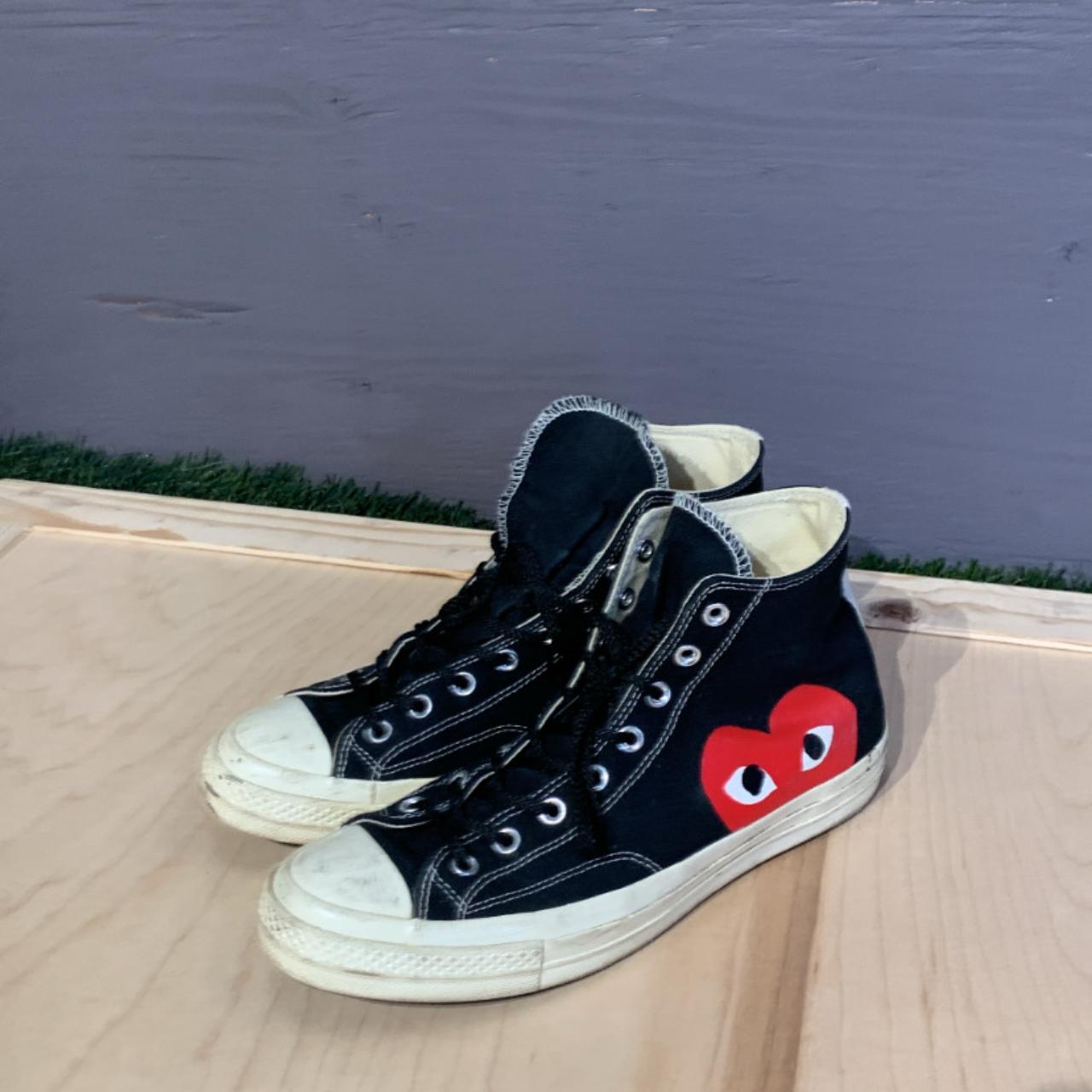 Comme des Garçons Play Men's Black and Red Trainers