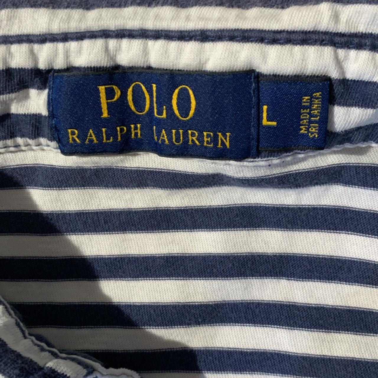 Polo Ralph Lauren Men's White and Blue Polo-shirts | Depop