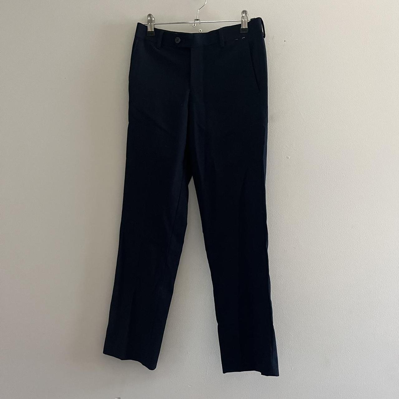 navy blue straight leg pants would best fit an... - Depop