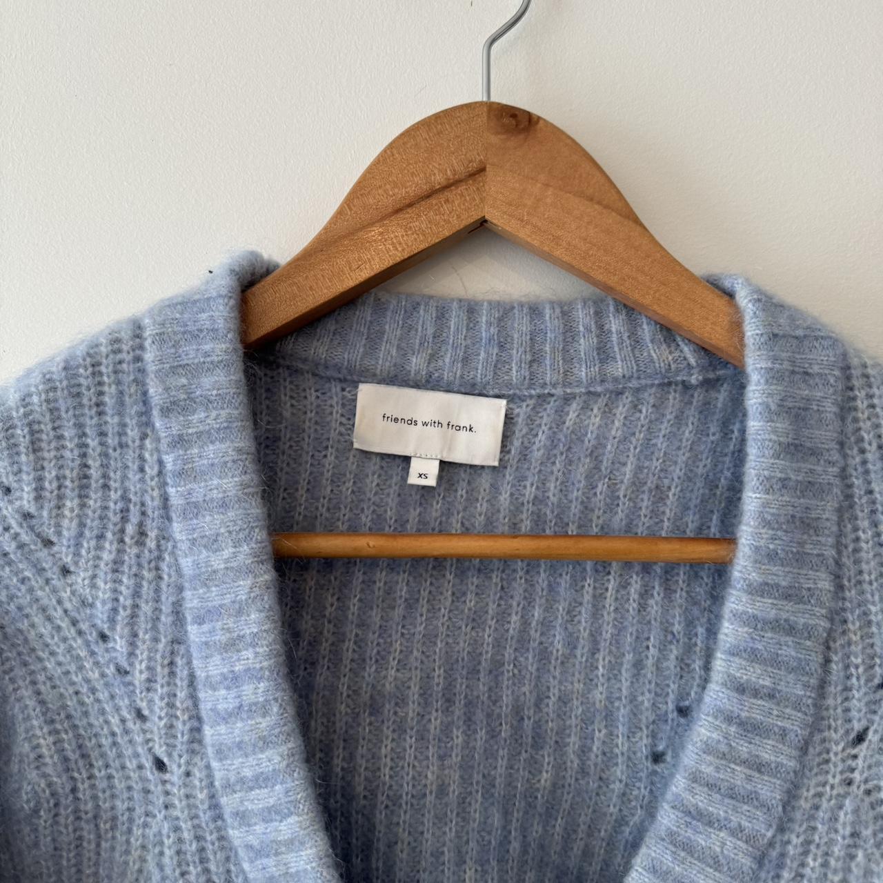 Friends with frank agnes cardigan in blue size XS.... - Depop