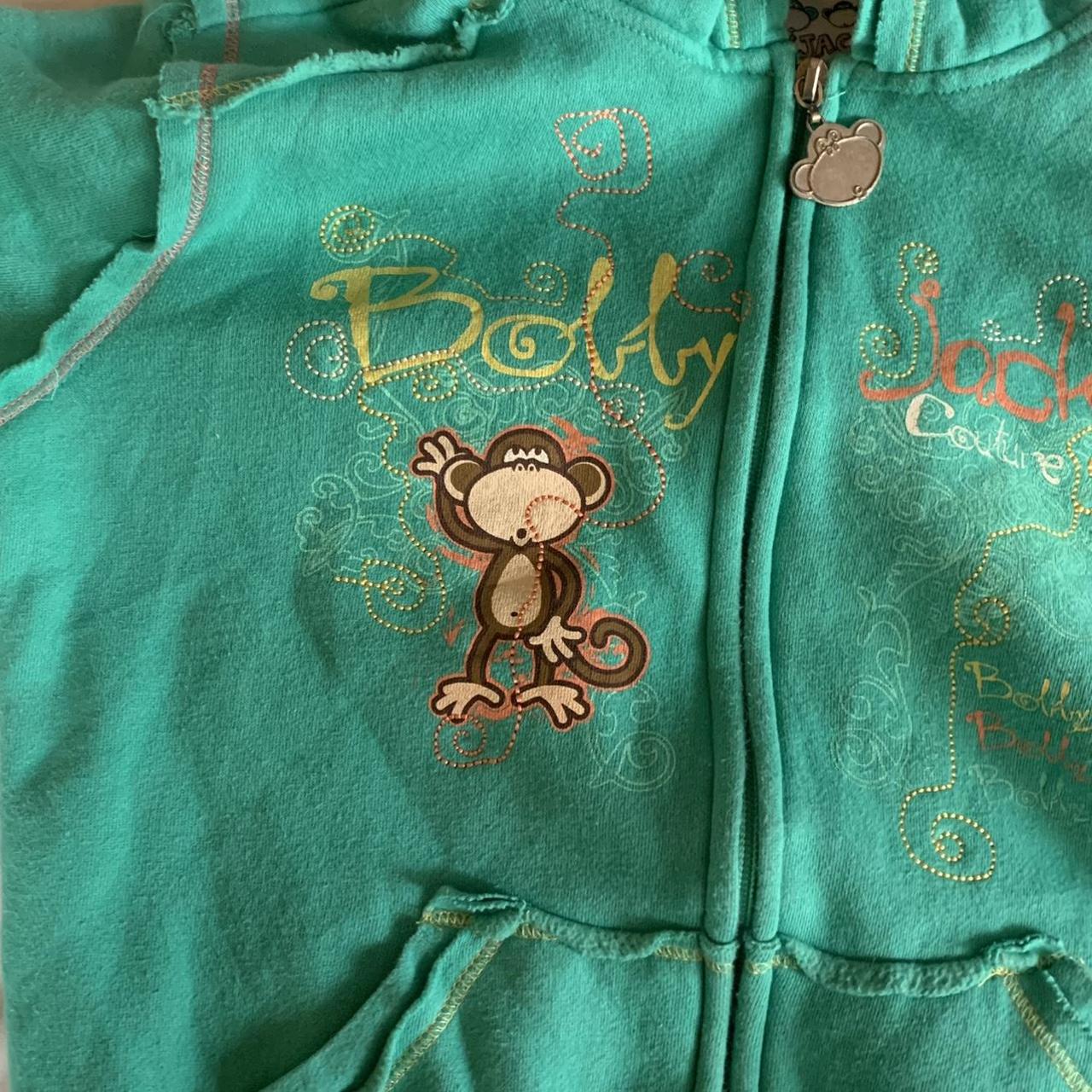 Bobby Jack blue / green zip up hoodie bobbyjack... Depop