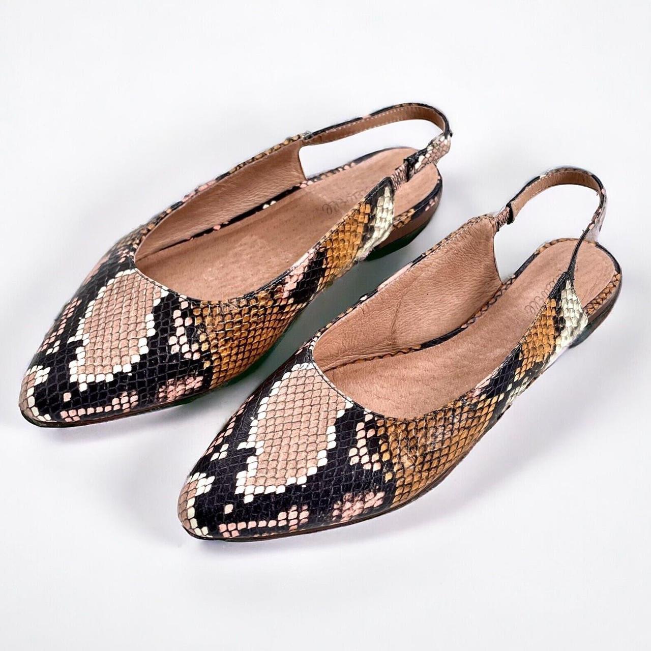 slingback flats leather