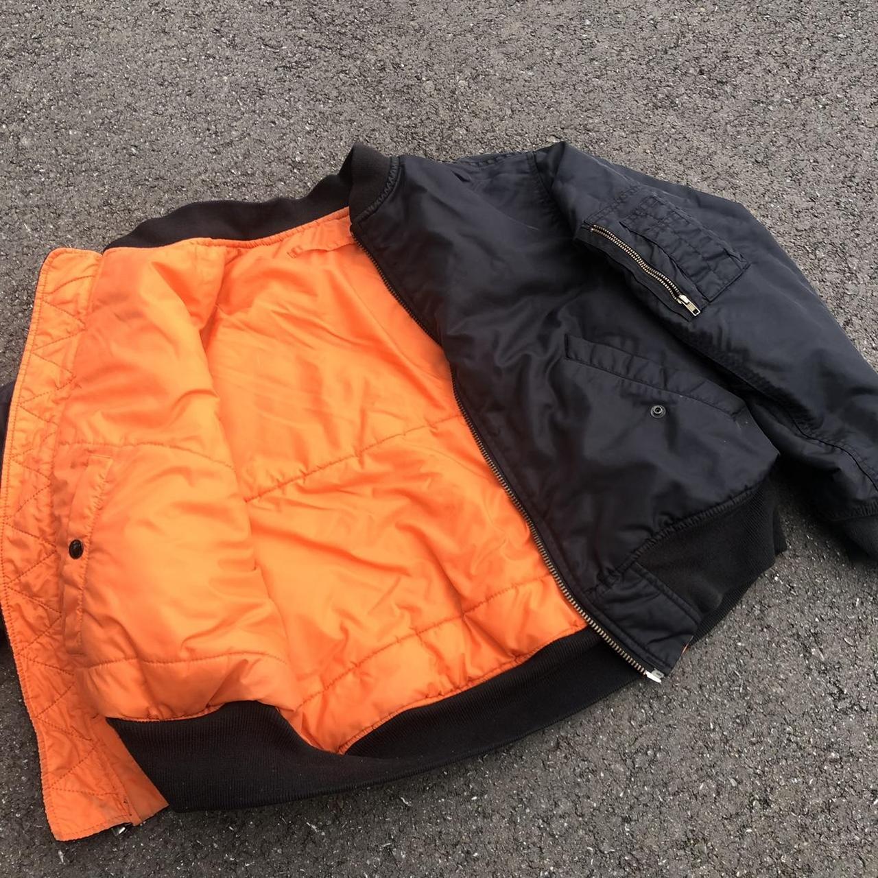 Men's Orange and Black Jacket | Depop