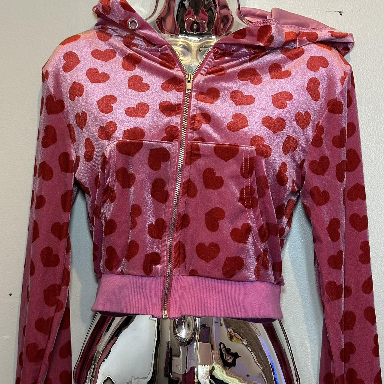 Megan Fox crop top pink heart hoodie hoodie/ I also... Depop