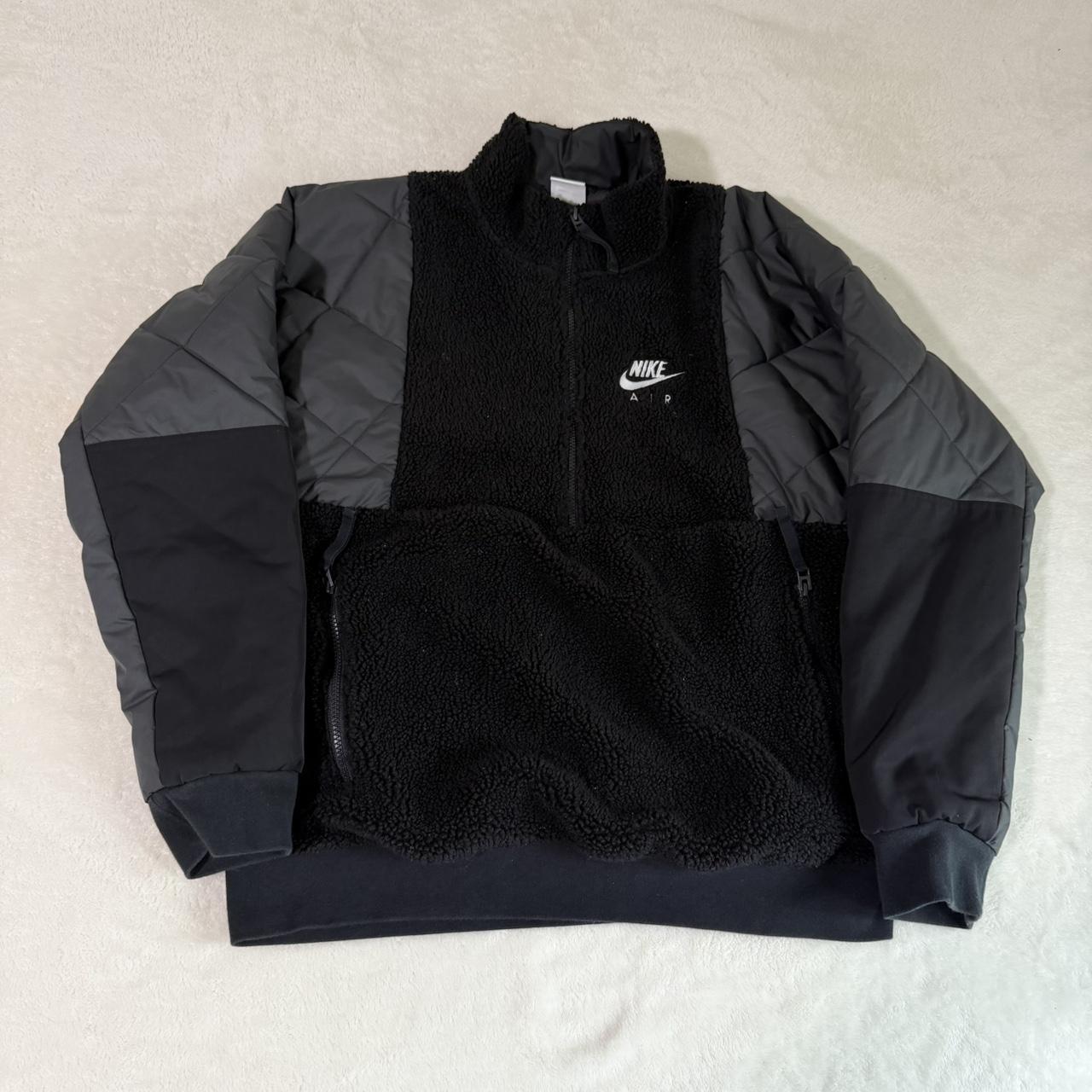 nike fluffy jacket half zip