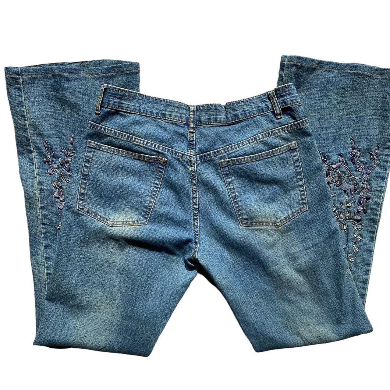 Y2K Crystal Chip Jeans Vintage 2000s AZI Jeans