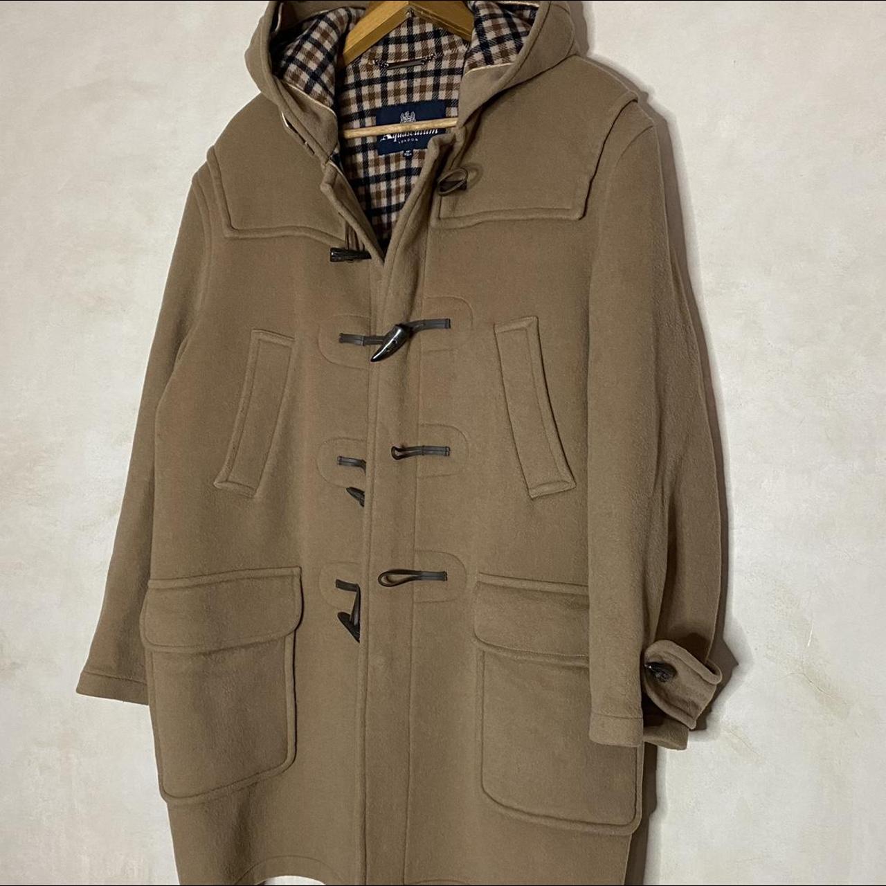 Aquascutum Duffle Coat Heavy Coat in Camel Color