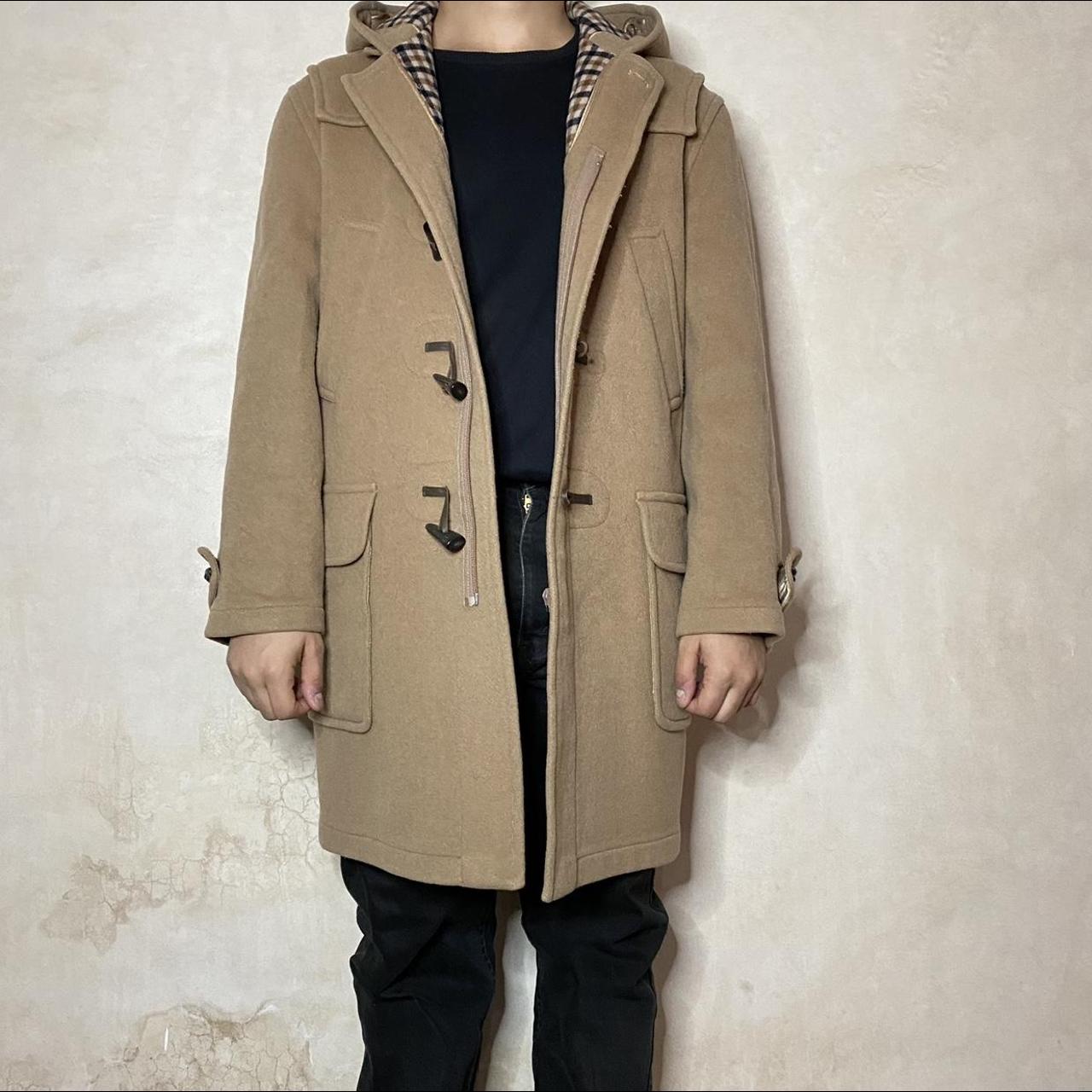 Aquascutum Duffle Coat Heavy Coat in Camel Color