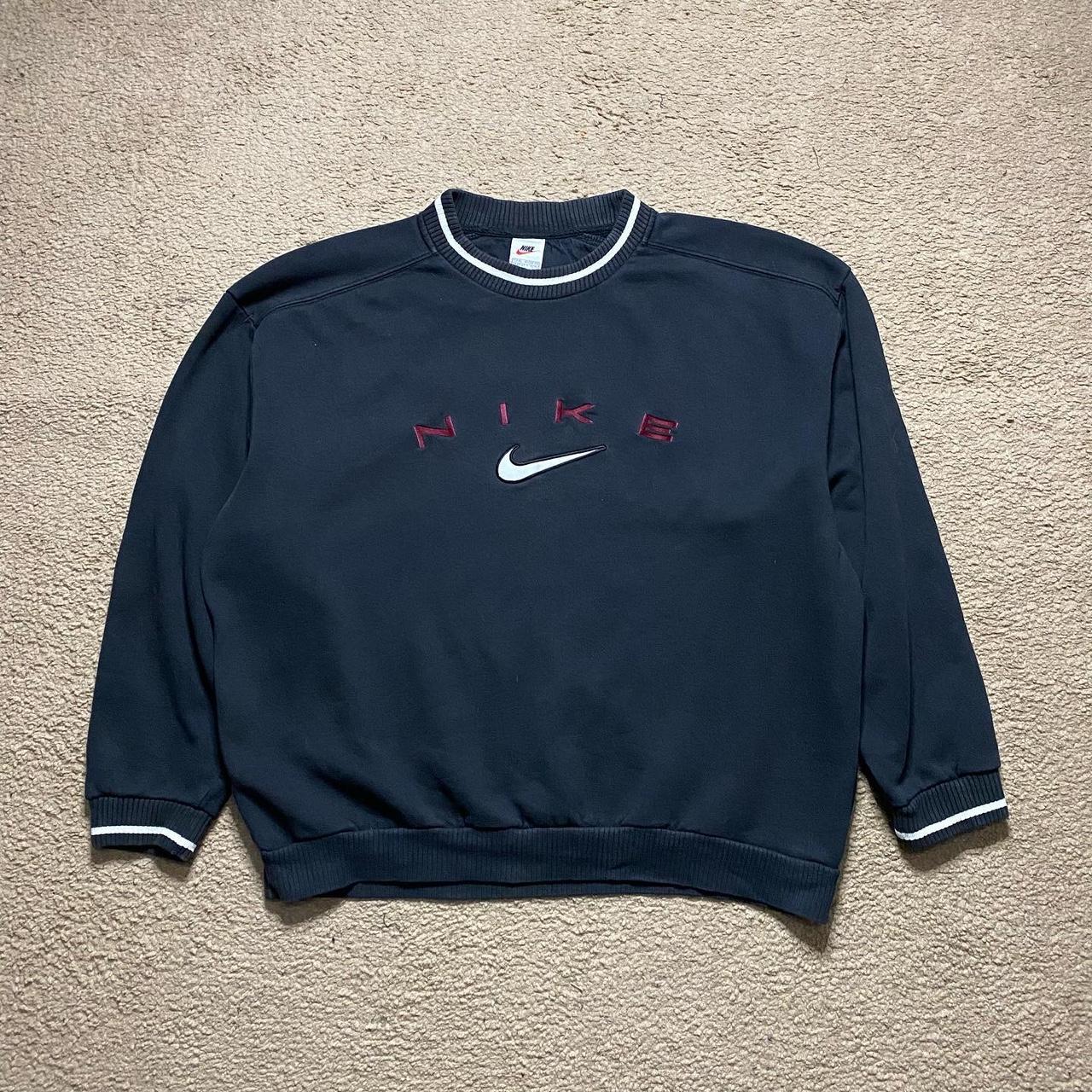 red and black nike sweater