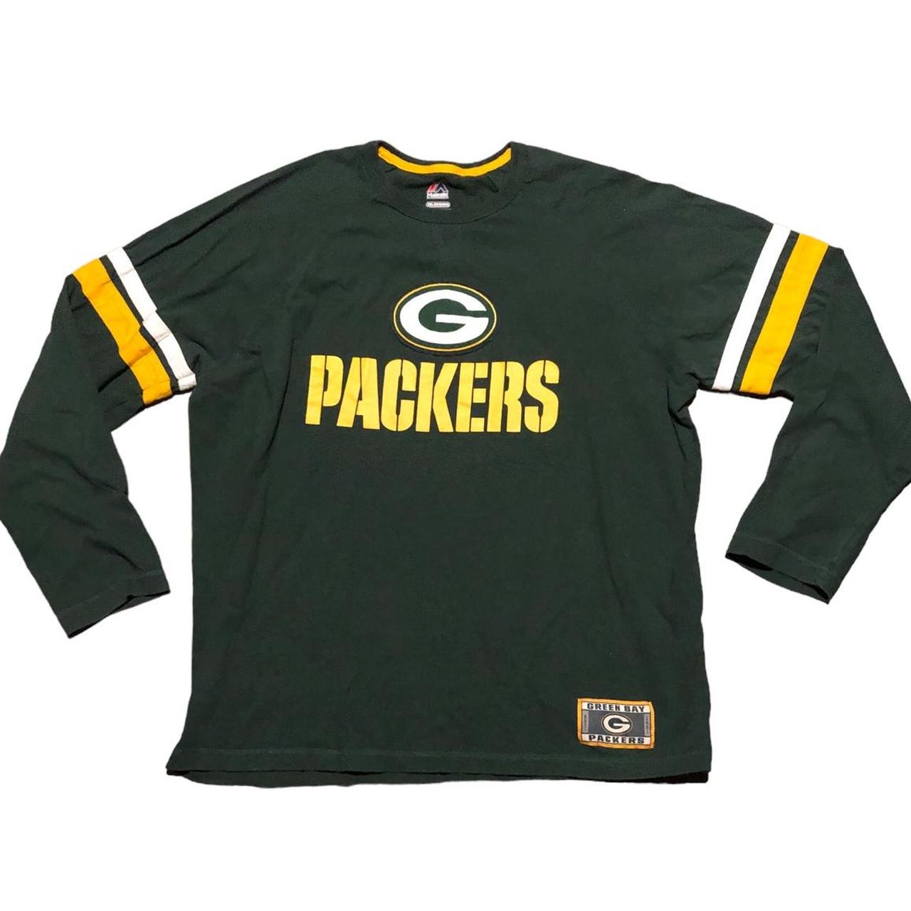 Green Bay Packers Long Sleeve T-Shirt • Size: - Depop