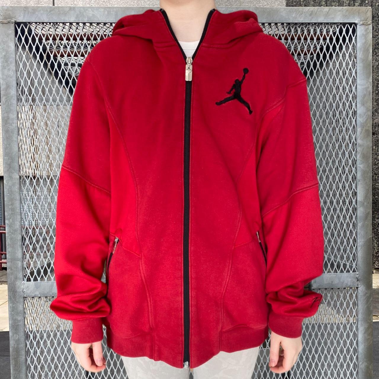 mens red jordan hoodie