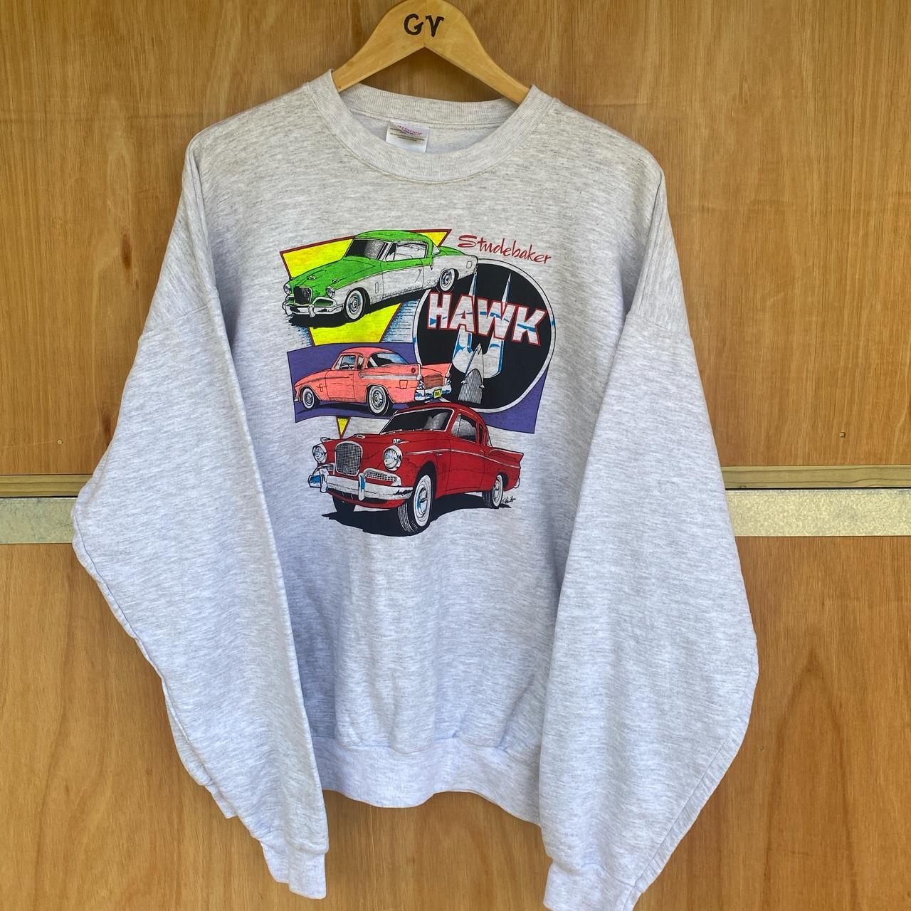 Nascar Vintage Sweatshirt In Grey A Great Vintage - Depop