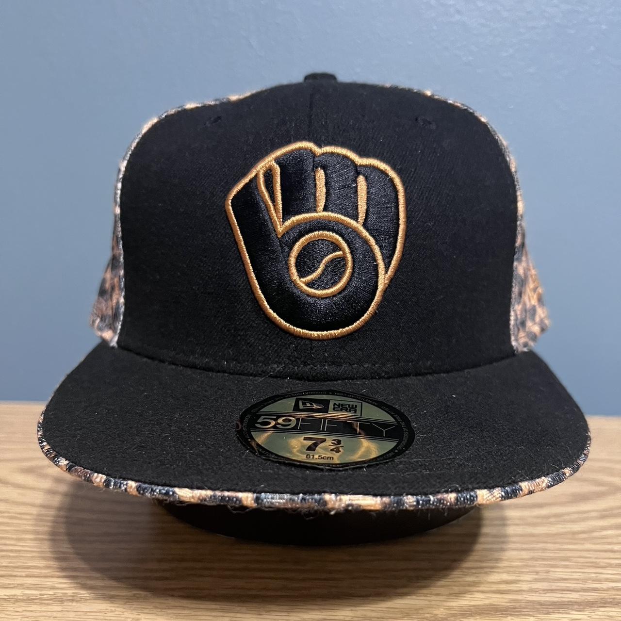 New Era Milwaukee Brewers Black 59FIFTY Fitted Hat