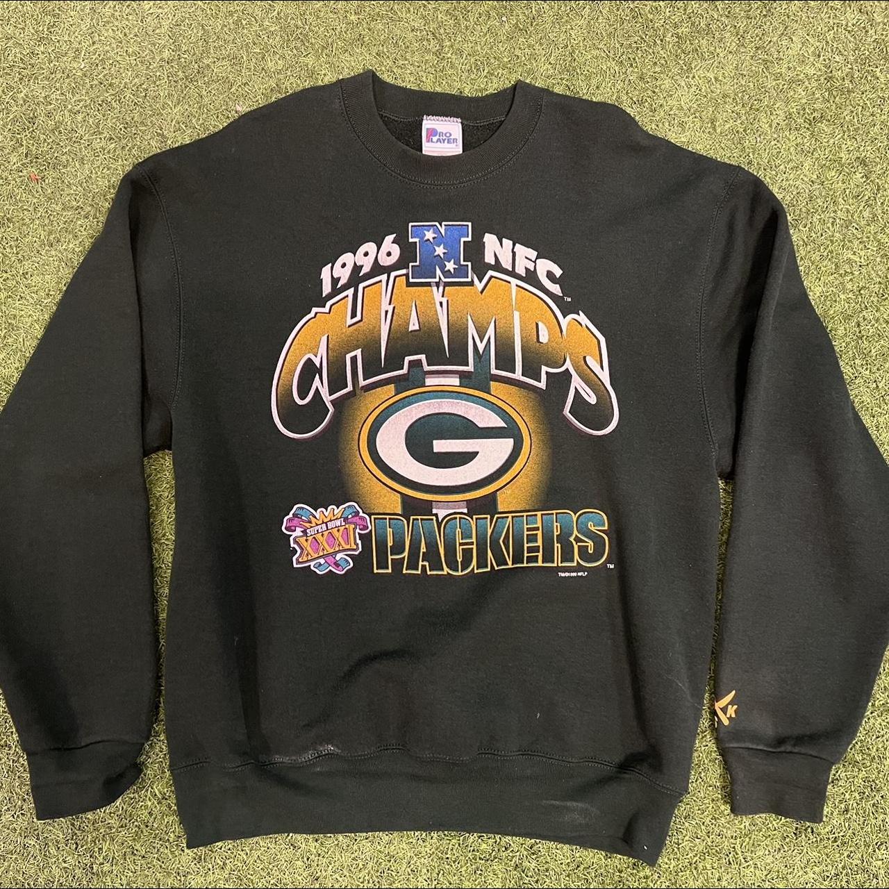 Vintage Green Bay Packers 1996 NFC Super Bowl XXXI Sweater Pullover Size  Large