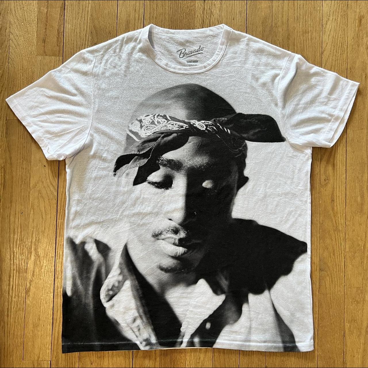 Y2K Tupac Rap Tee All Over Print. Size Medium. Good... - Depop