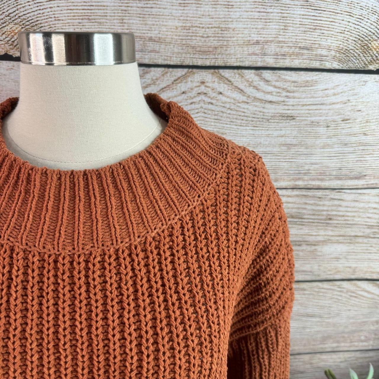 aerie Women s Rust Cozy Campfire Chenille Oversized