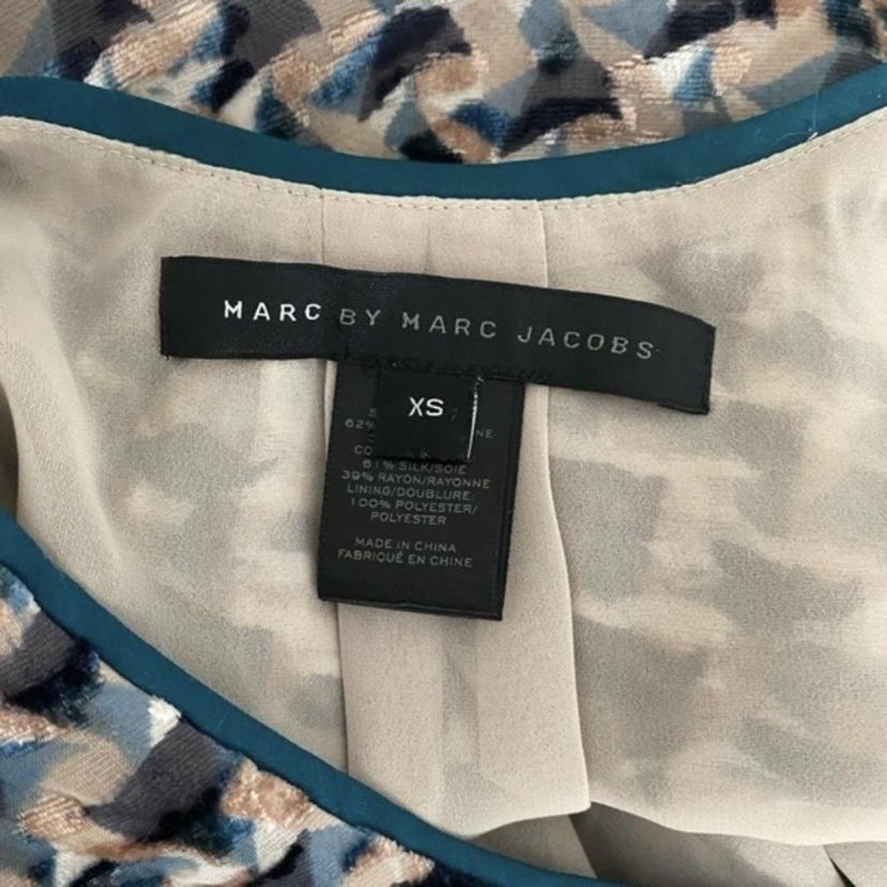 Marc by Marc Jacobs puzzle print Devore velvet... - Depop