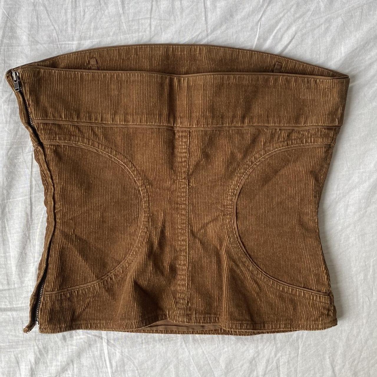 Women's Tan Corset Depop