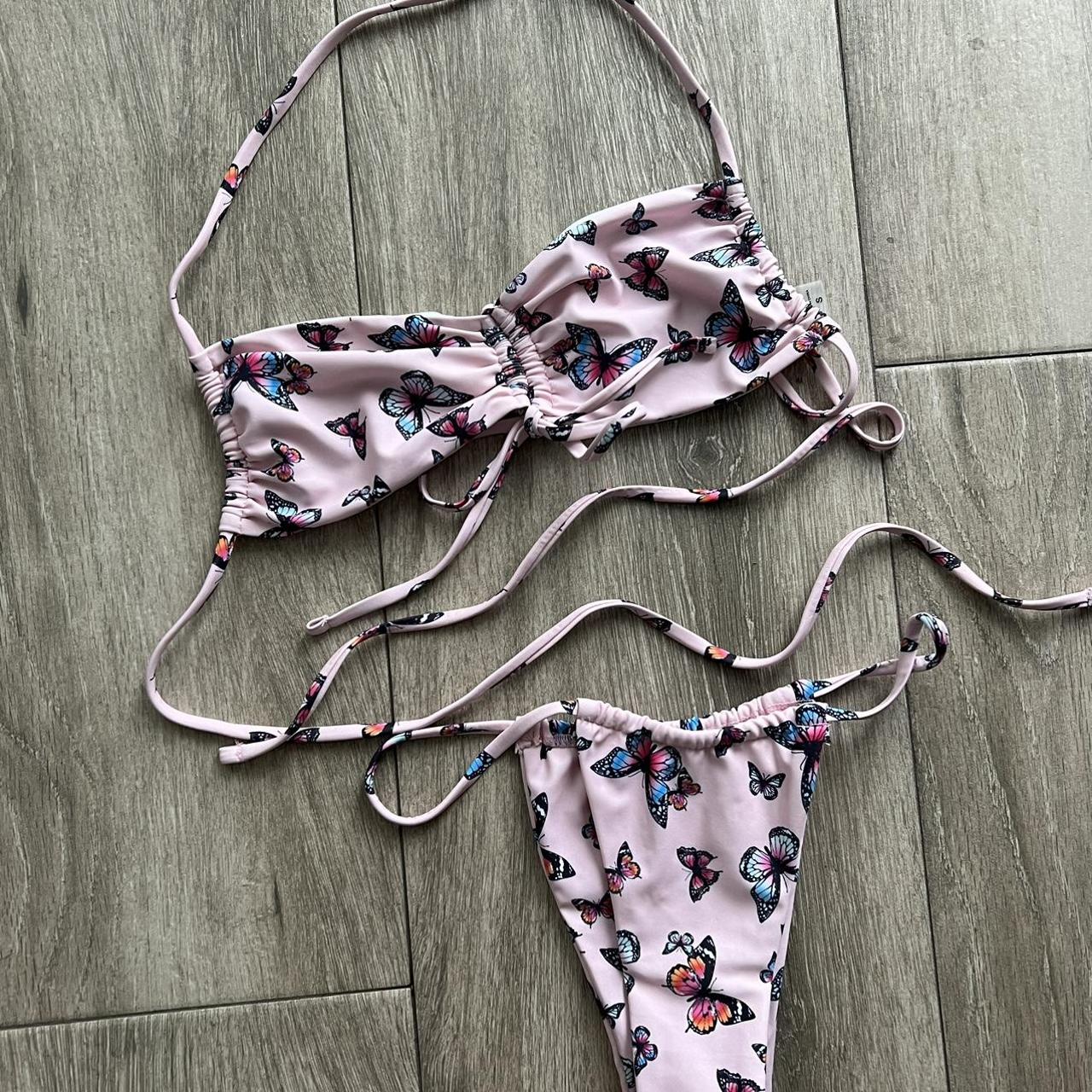 Oh Polly Women's Pink Swimsuit-one-piece | Depop