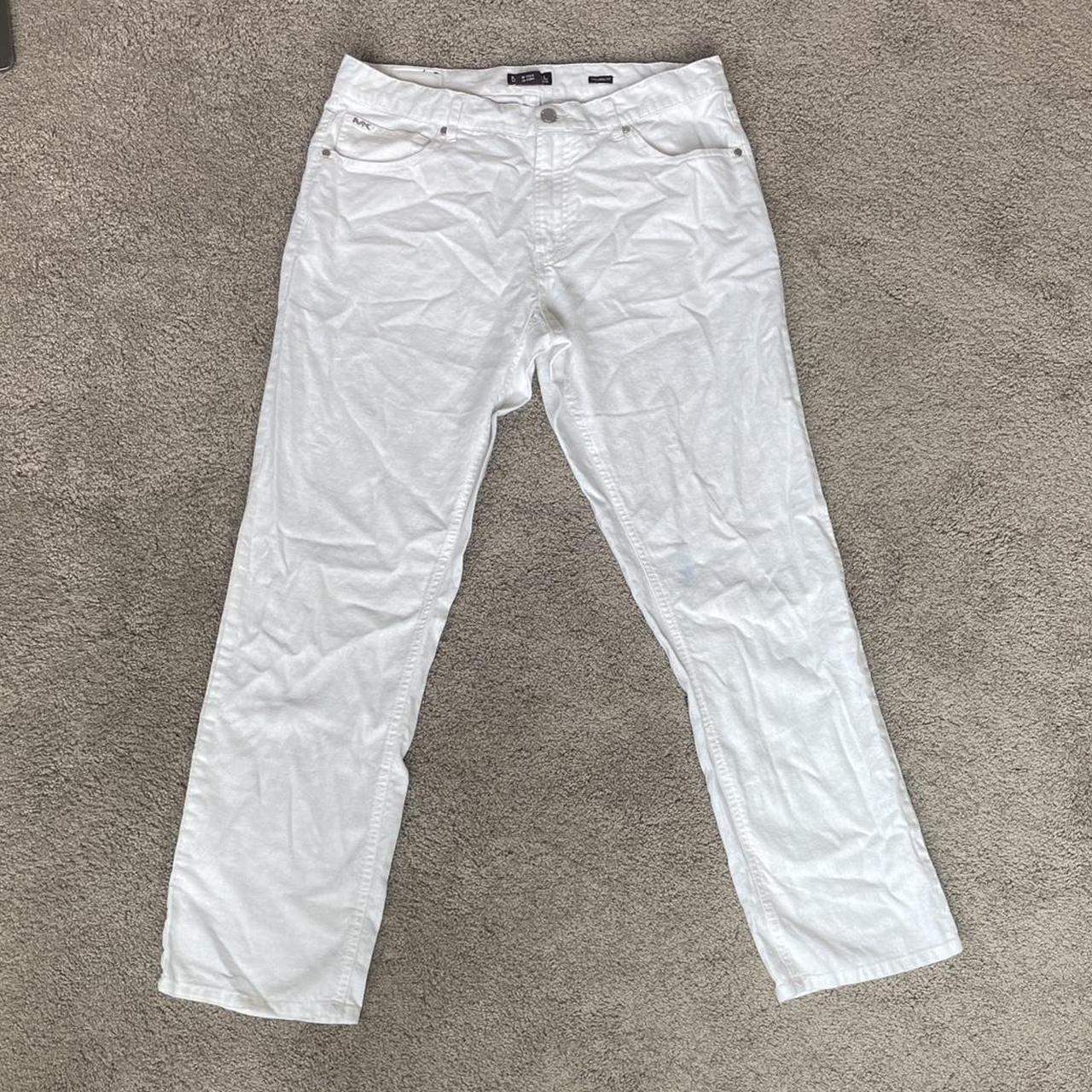 High Rise White Colored Michael Kors Pants... - Depop