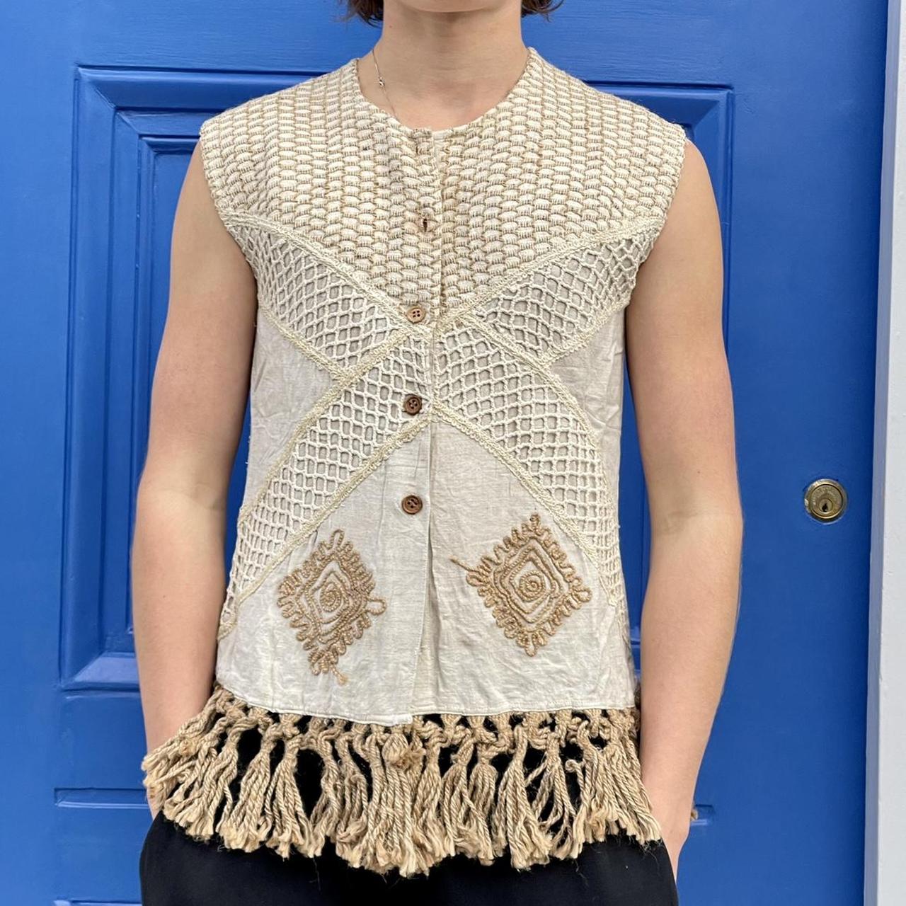 men-s-cream-and-brown-fancy-dress-depop