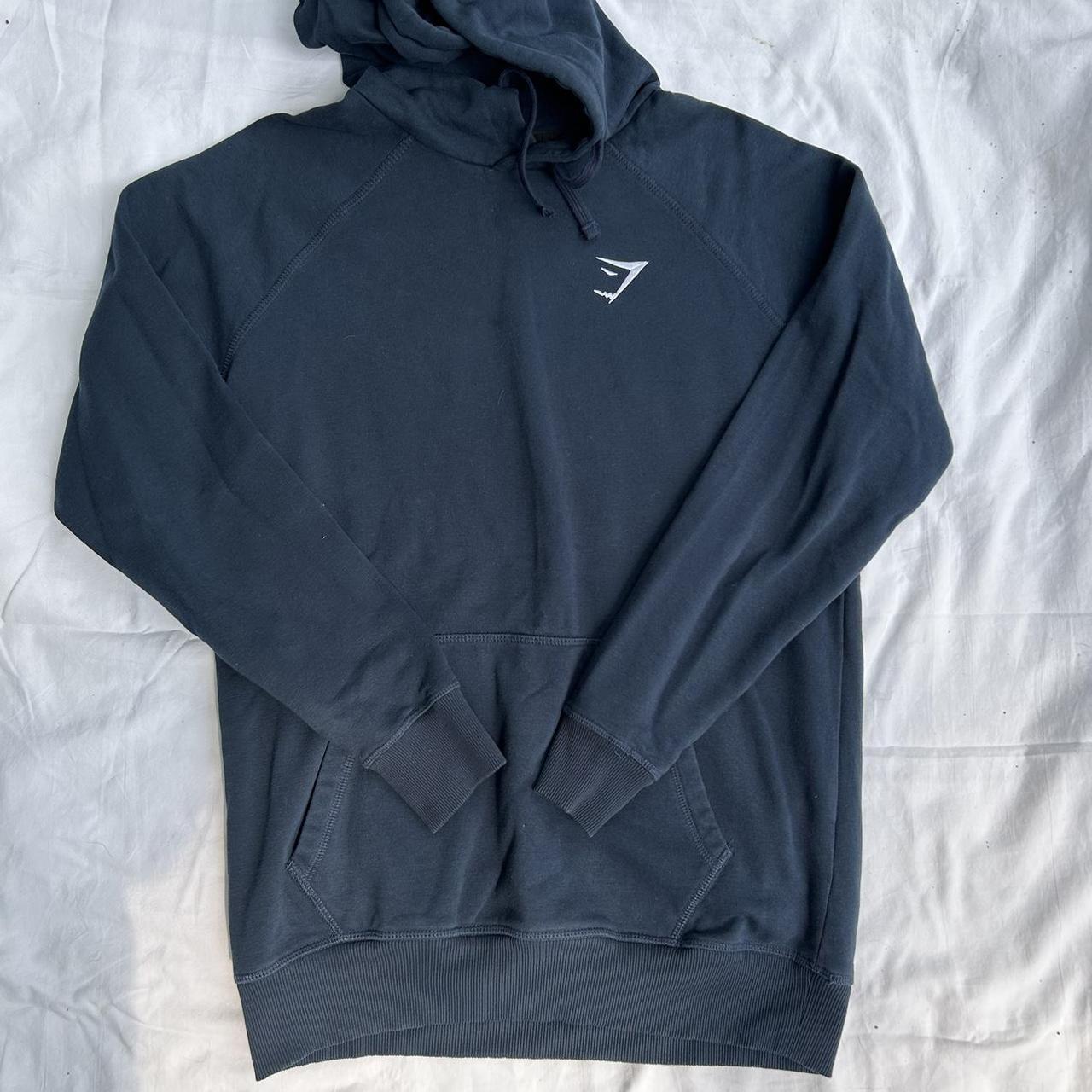 Gymshark Men's Navy Hoodie | Depop