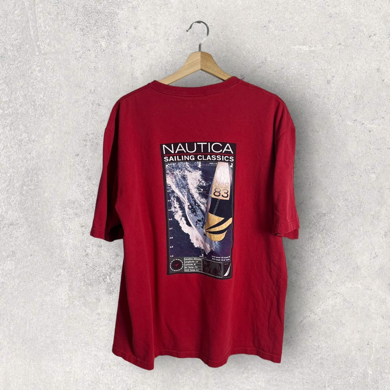 Nautica T Shirt Sailing Gear Graphic Tee Short - Depop