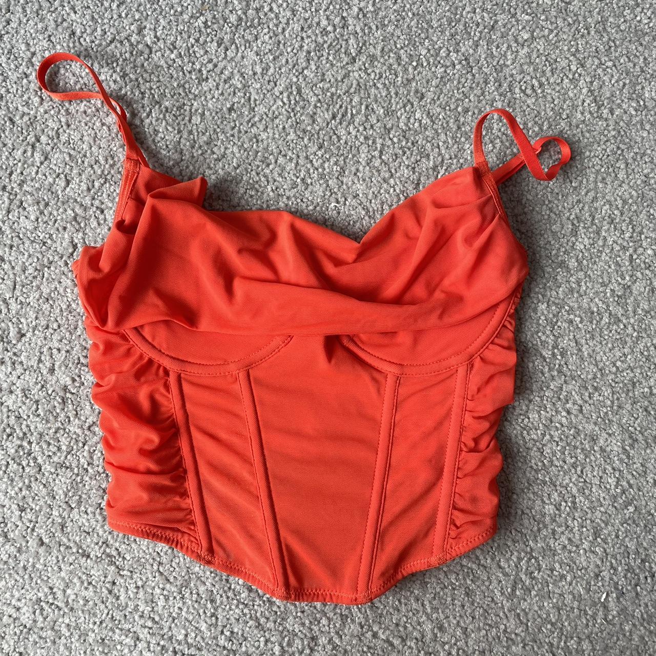 Orange Glassons Corset Top Worn Once Size Small Depop 8941