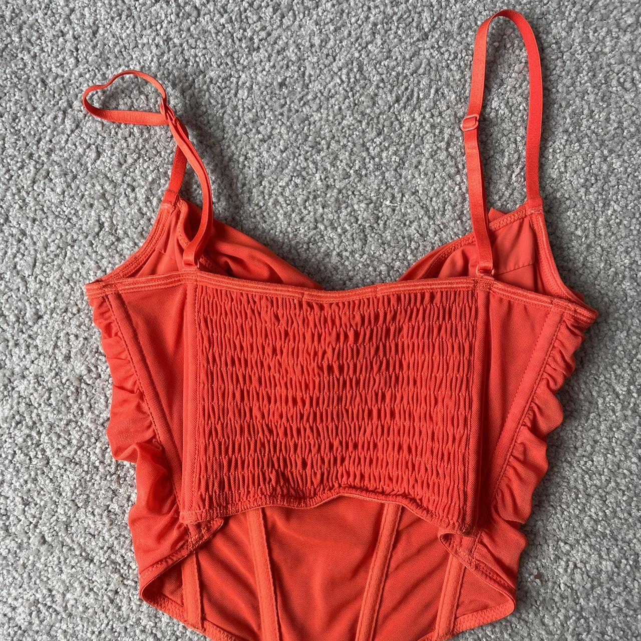 Orange Glassons Corset Top Worn Once Size Small Depop 8911