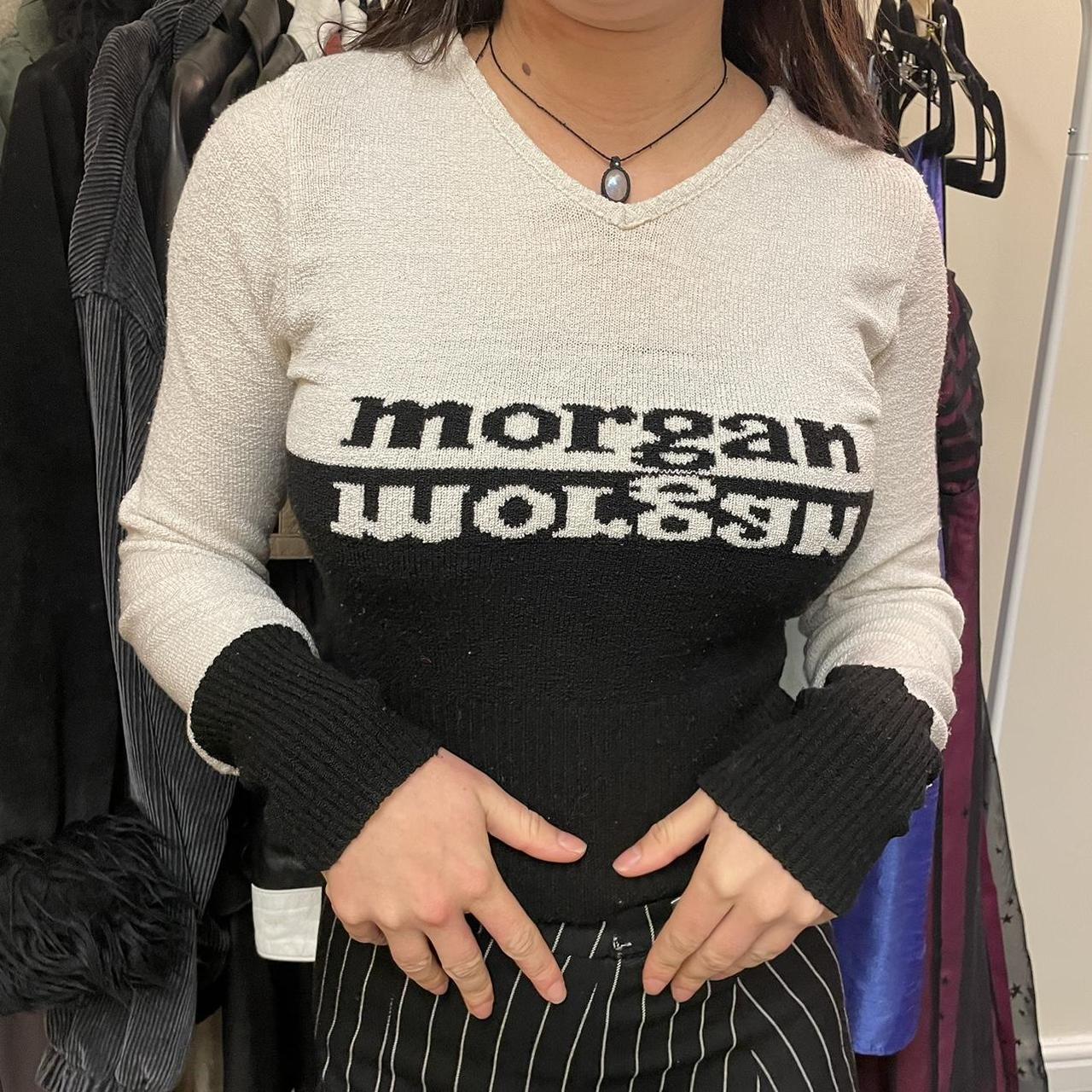 🤍sick vintage Morgan De Toi knit jumper in black