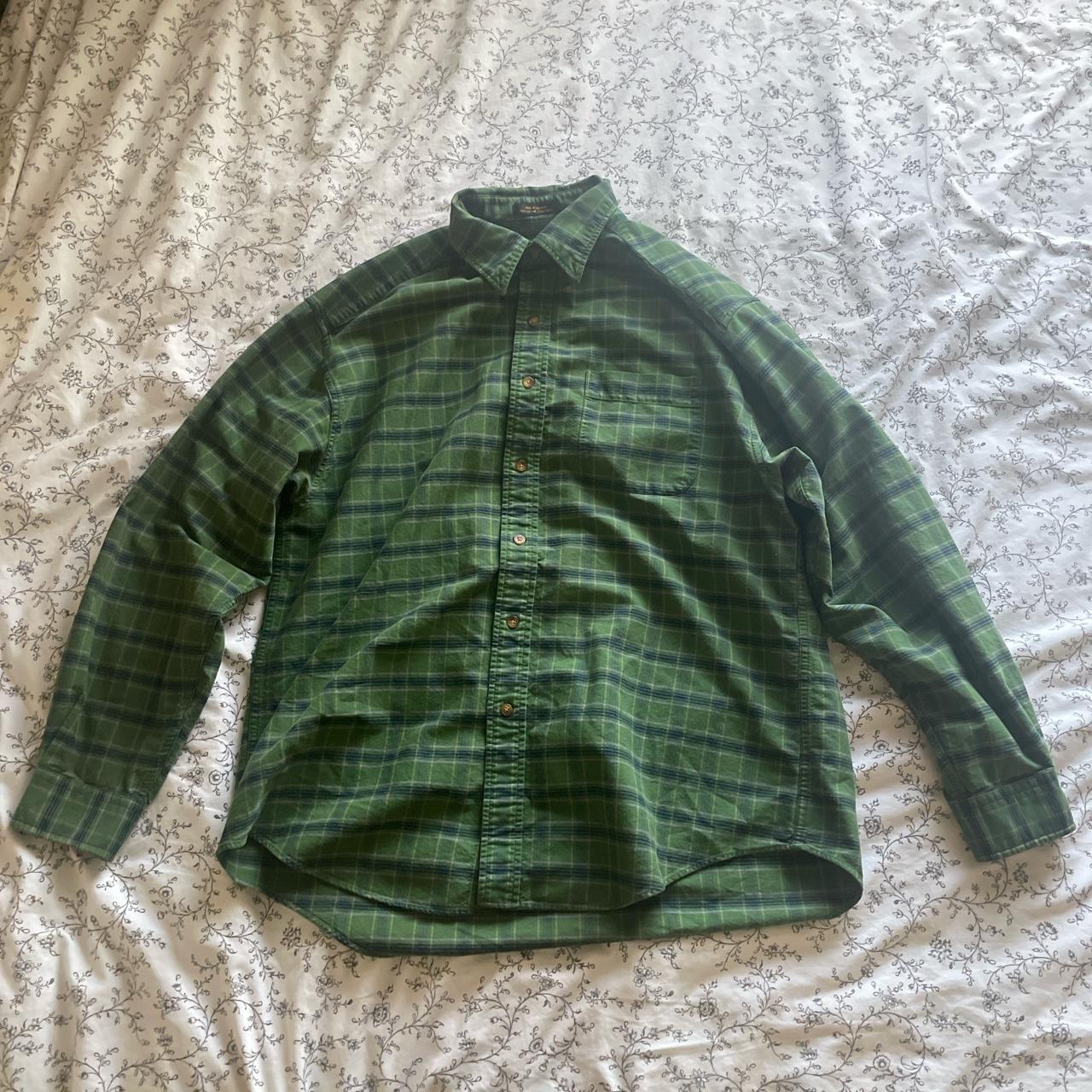 Alexander Julian Green Flannel Excellent Condition!... - Depop