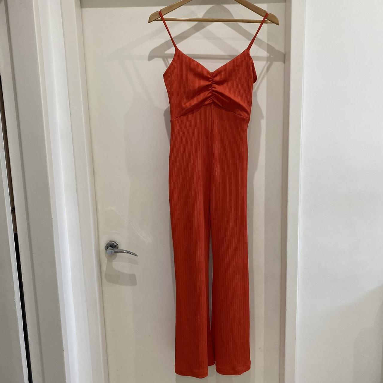 Dark orange red jumpsuit from Bershka FINAL. Depop