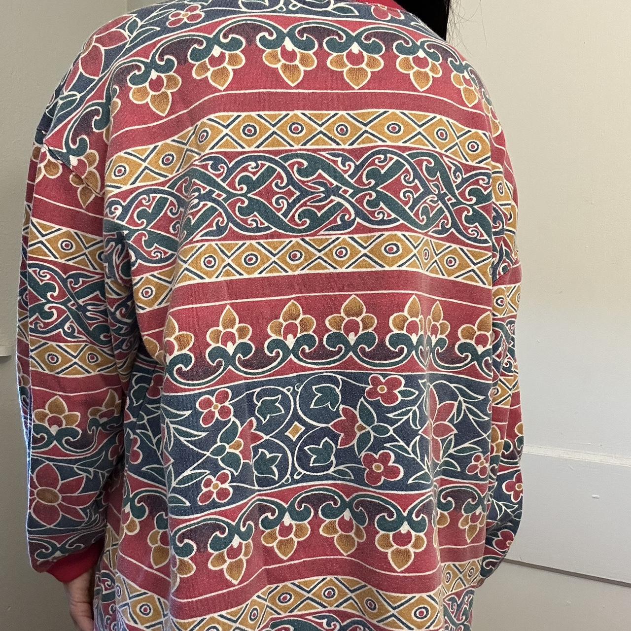 Express Women's Sweater - Multi/Red - L – Express… - image 5