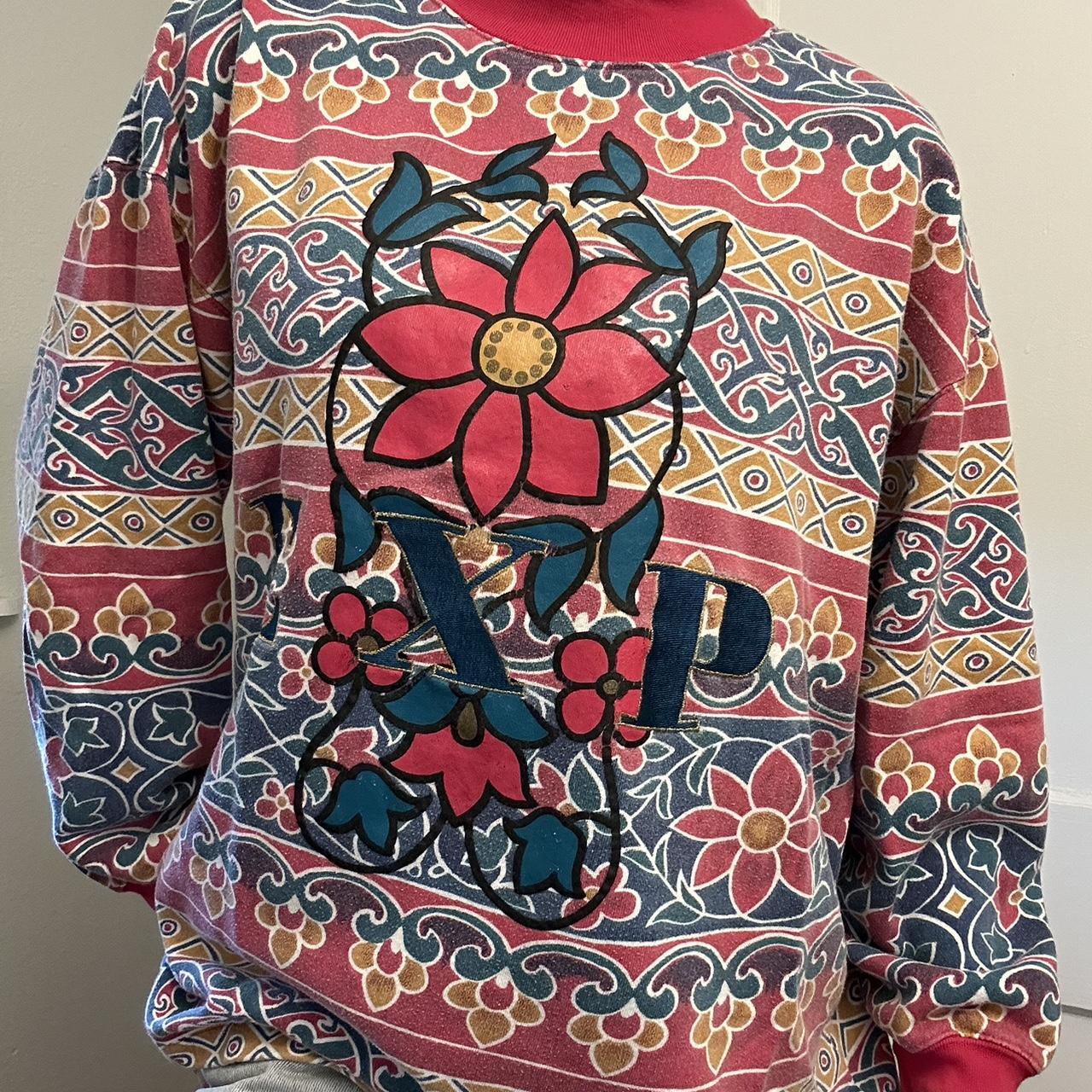 Express Women's Sweater - Multi/Red - L – Express… - image 6