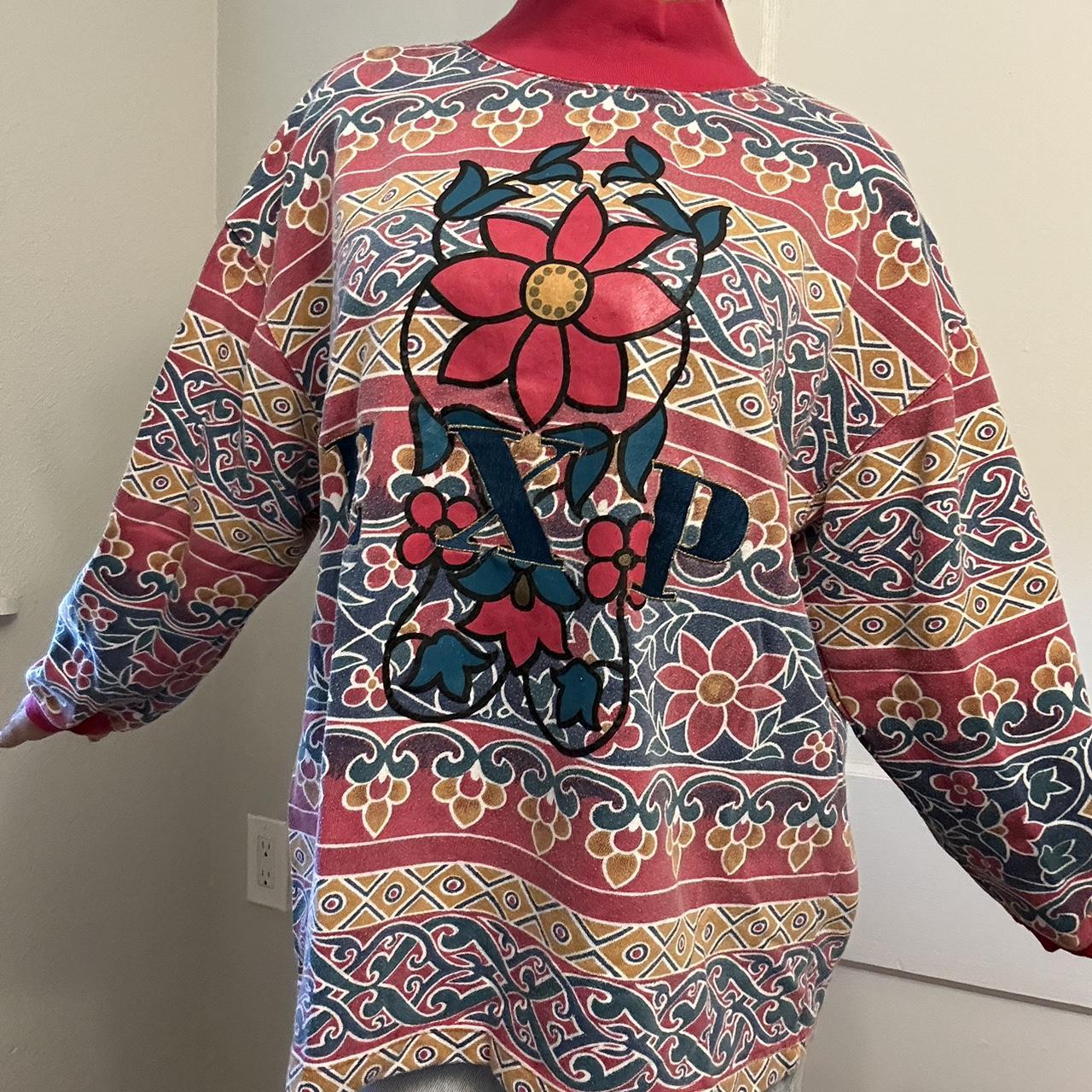 Express Women's Sweater - Multi/Red - L – Express… - image 2