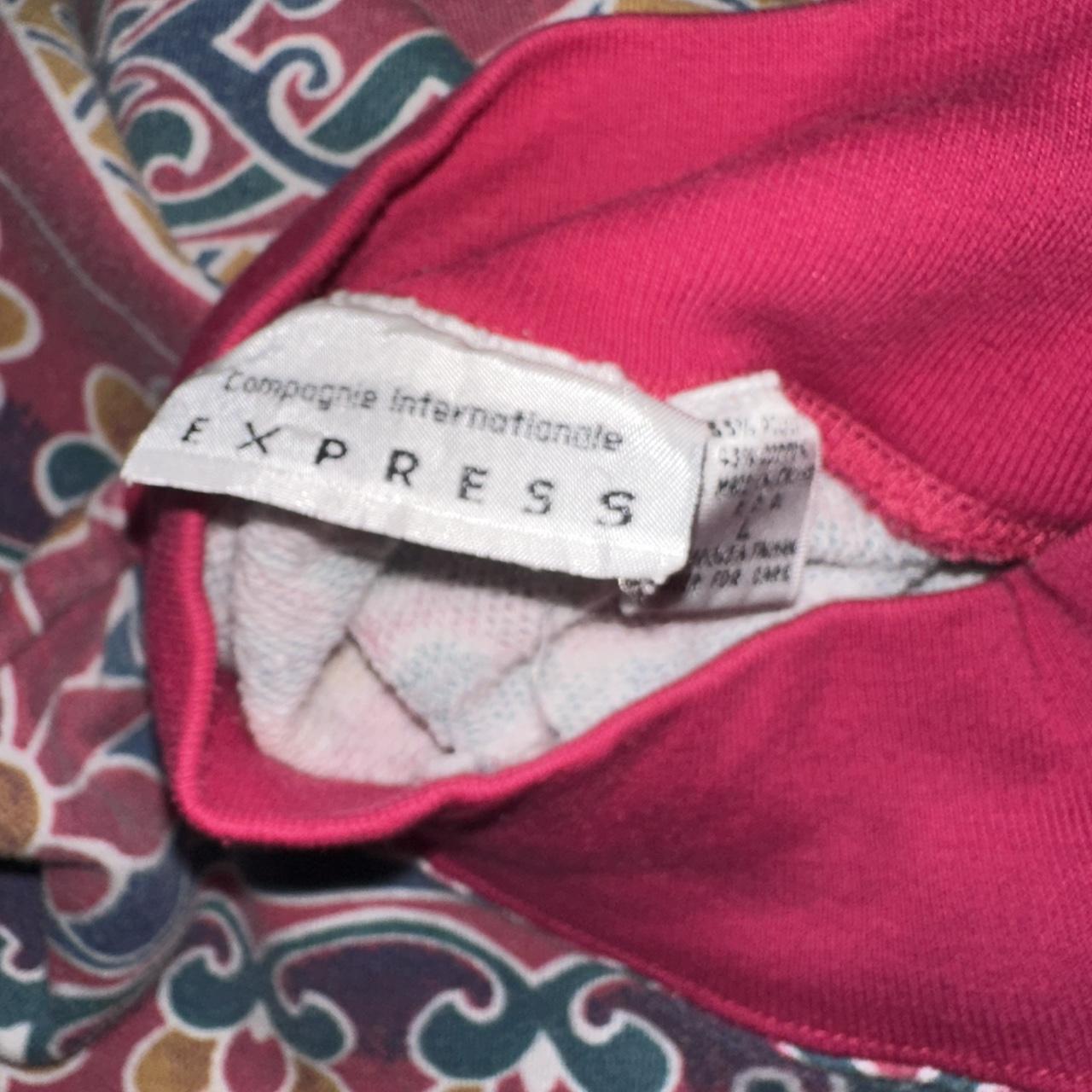 Express Women's Sweater - Multi/Red - L – Express… - image 8