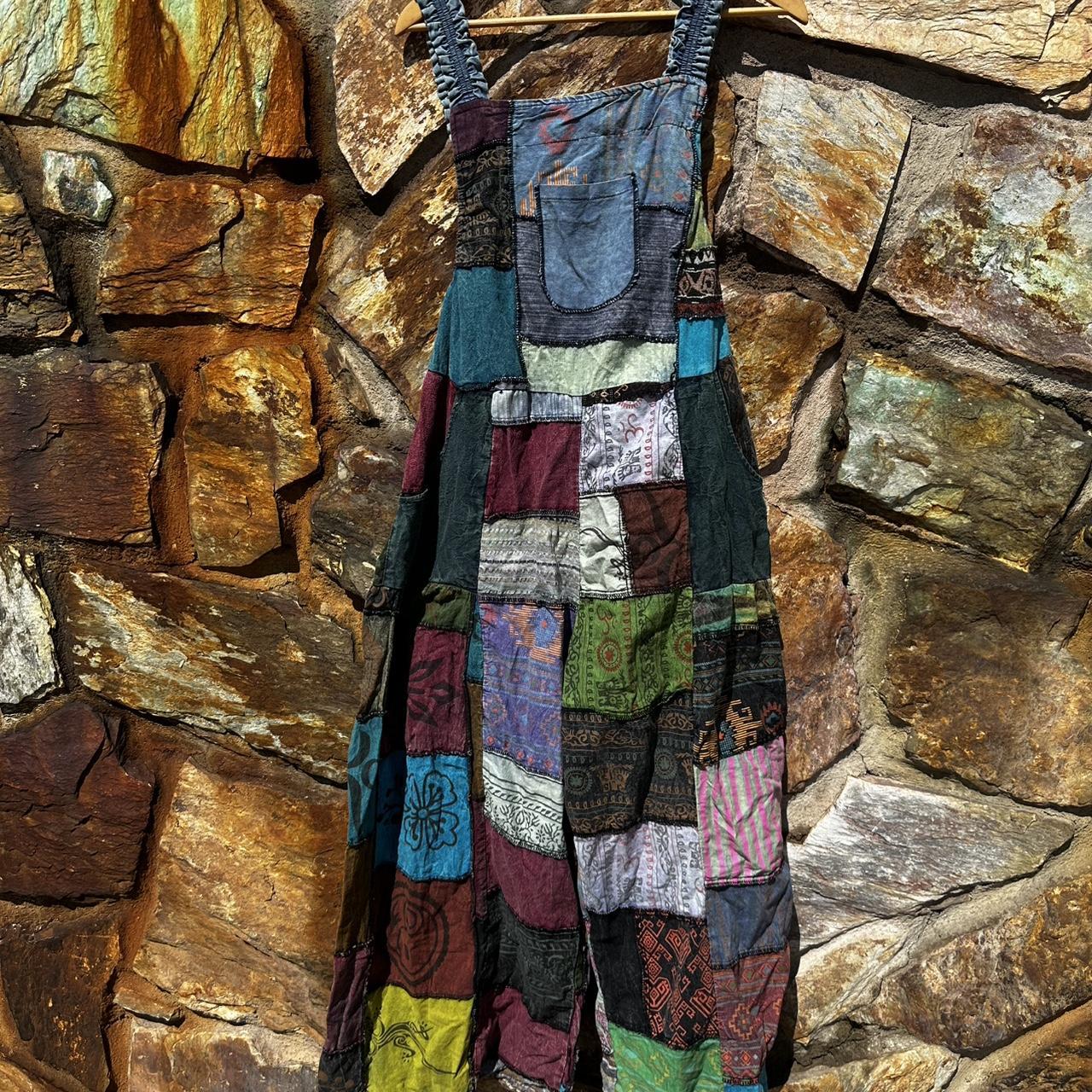 Women's Top - Multi/Black - S – Unique patchwork … - image 1