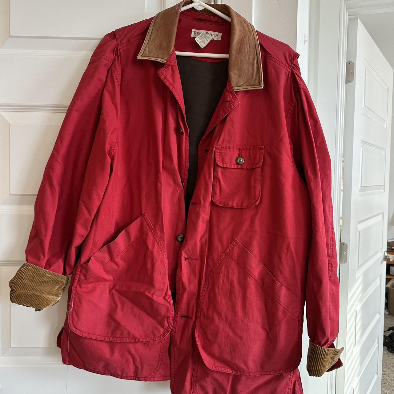 Banana Republic Men's Brown and Red Jacket | Depop