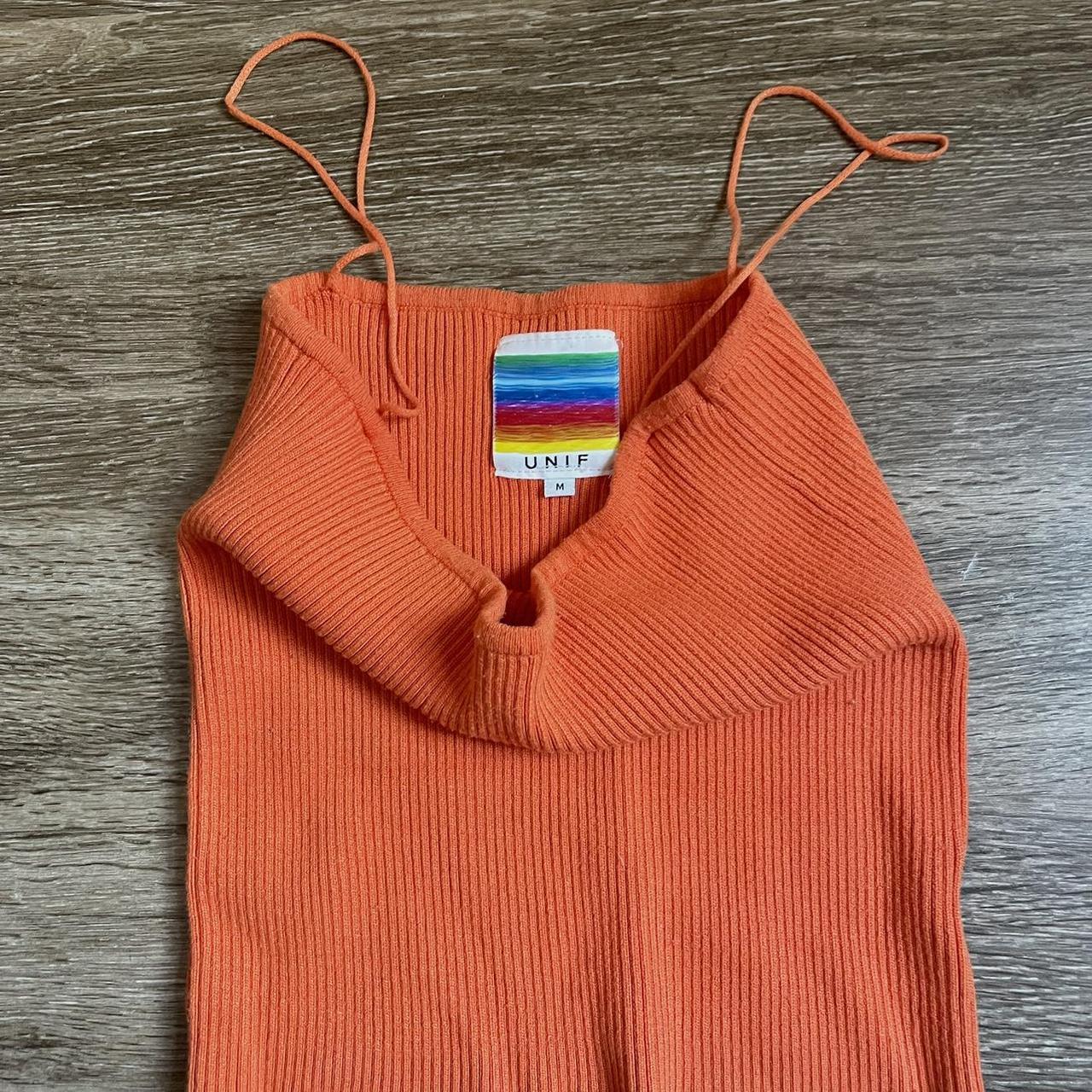 unif-moss-tank-top-in-orange-very-light-wear-but-is-depop