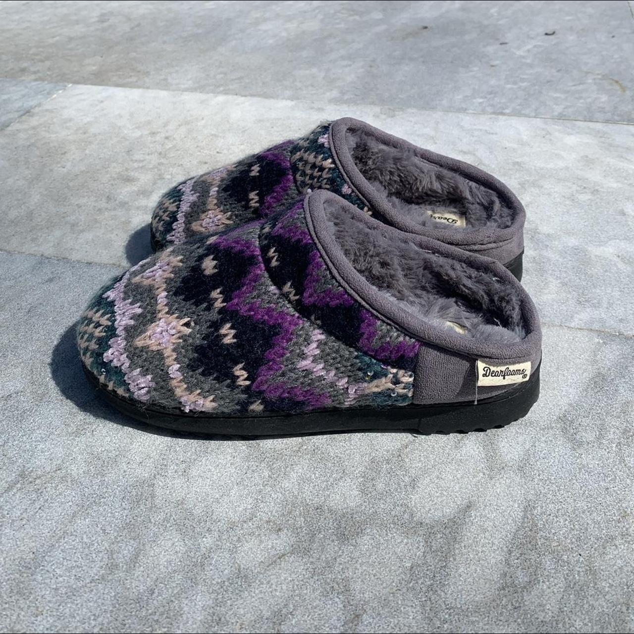 Dearfoams Women's Purple Slippers (2)