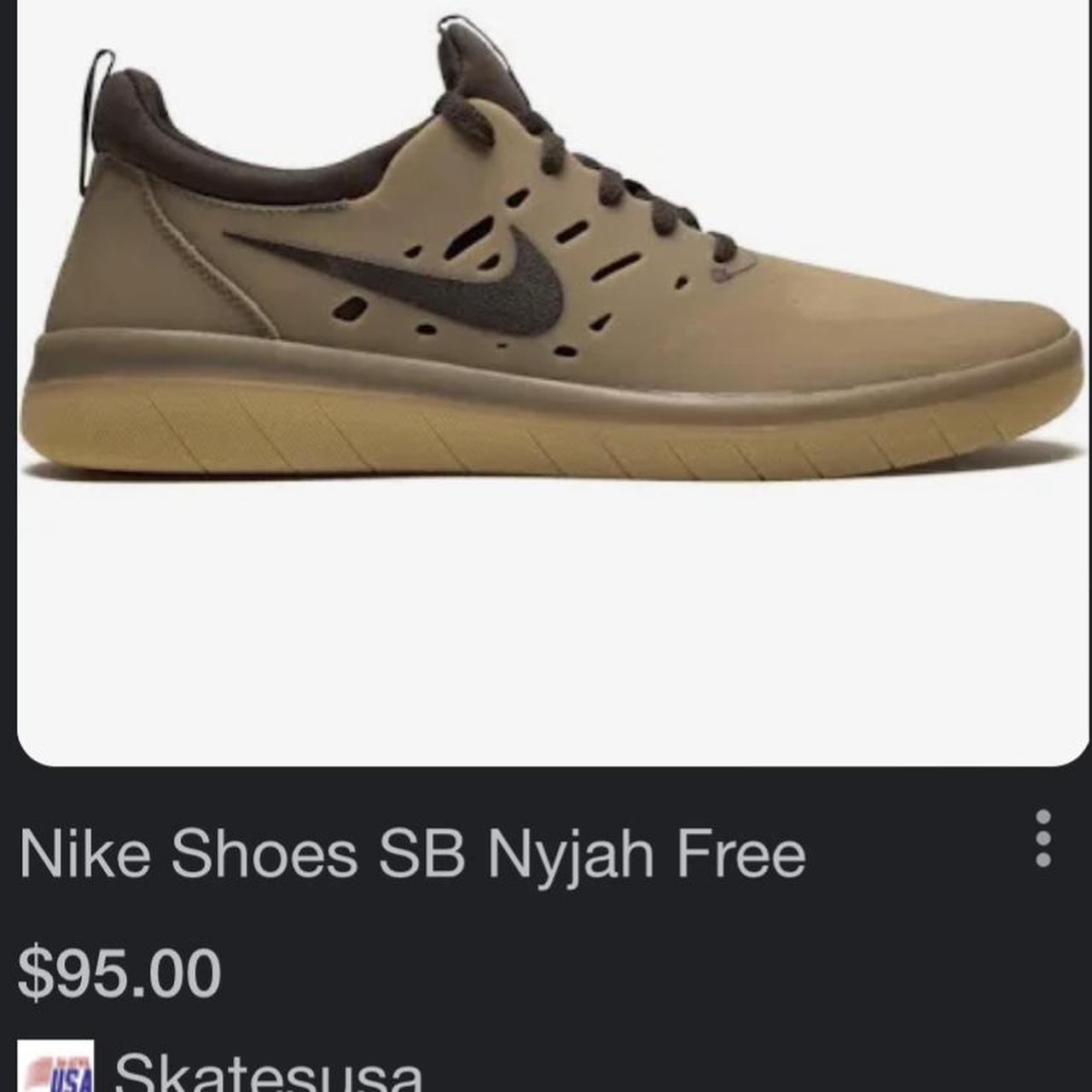 Sb nyjah free gum  and  dark clearance brown skate shoes