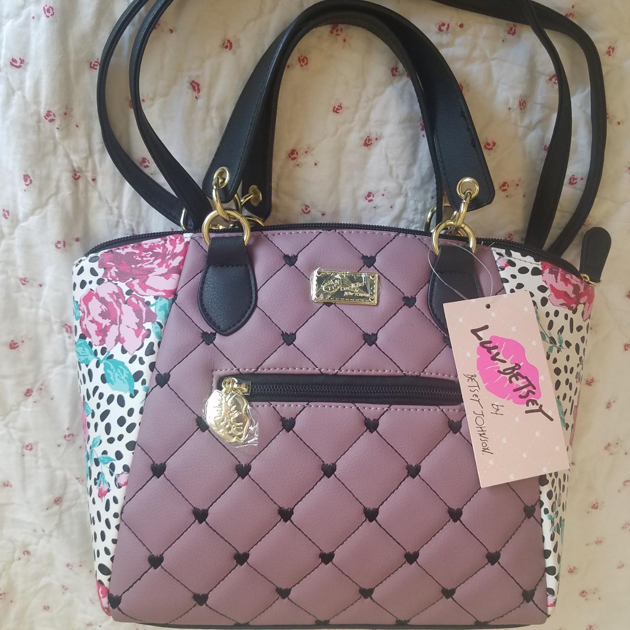 Betsey Johnson Womens Pink Heart Quilted Crossbody Strap Satchel Handbag  Purse – ASA College: Florida