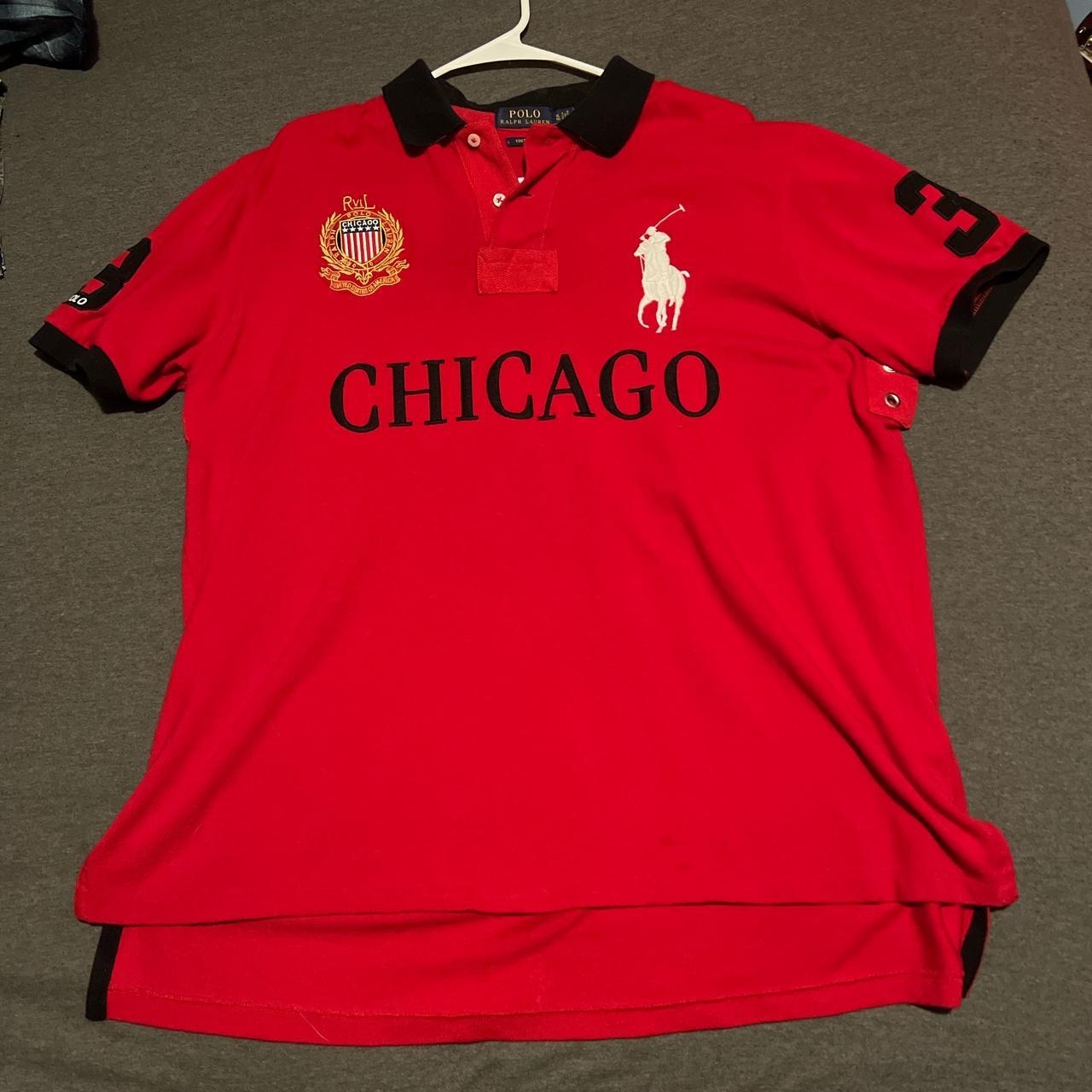 polo ralph lauren chicago polo shirt good... - Depop