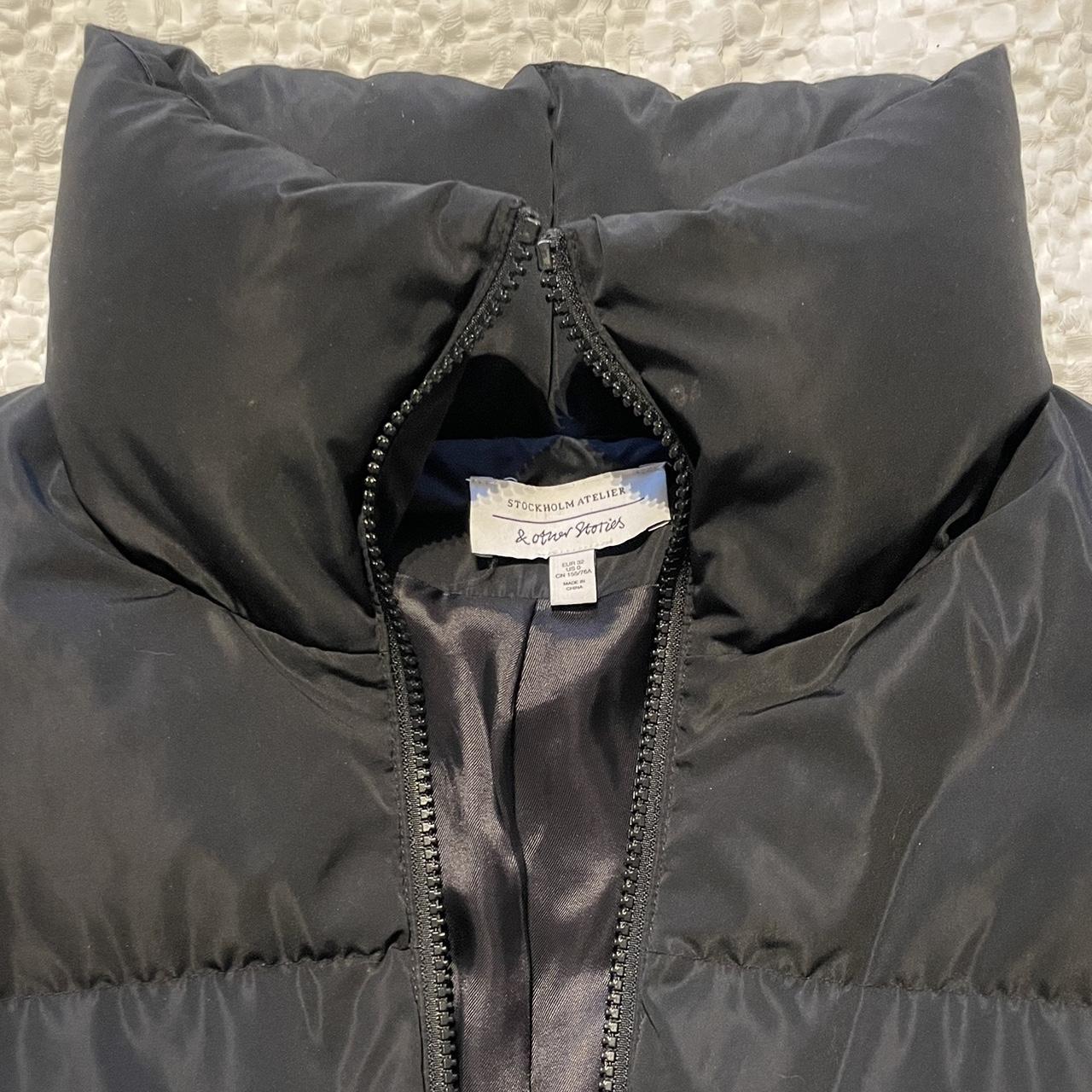 Puffer jacket black from & other stories soooo... - Depop